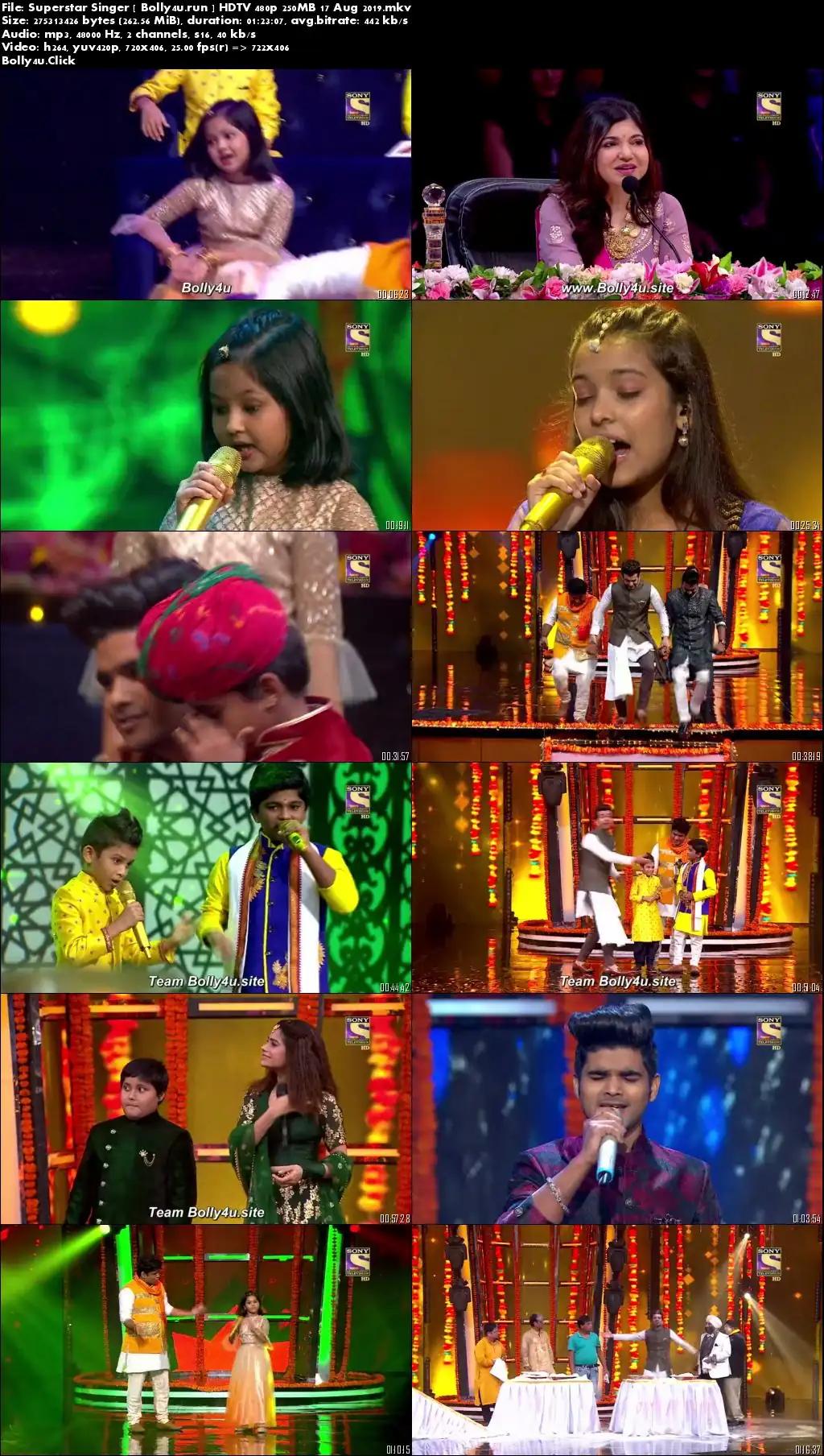 Superstar Singer HDTV 480p 250MB 17 August 2019 Download Superstar Singer HDTV 480p 250MB 17 August 2019 Download