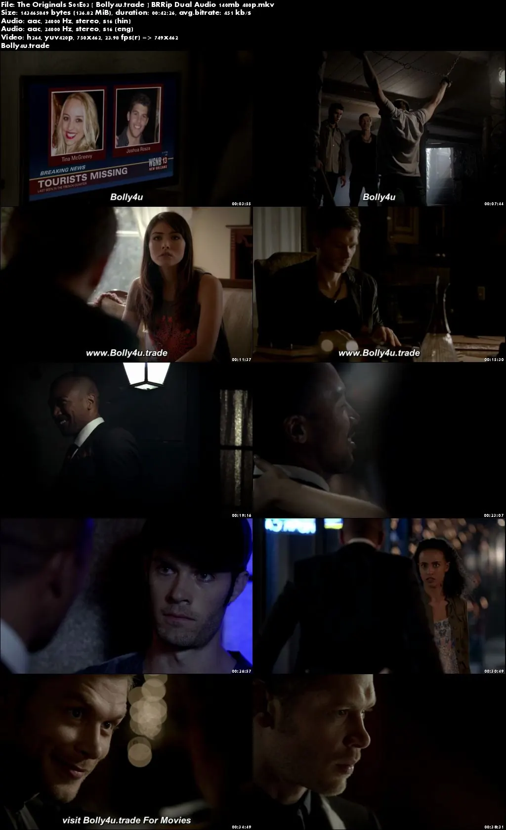 The Originals S01E03 BluRay 140MB Hindi Dual Audio 480p Download The Originals S01E03 BluRay 140MB Hindi Dual Audio 480p Download