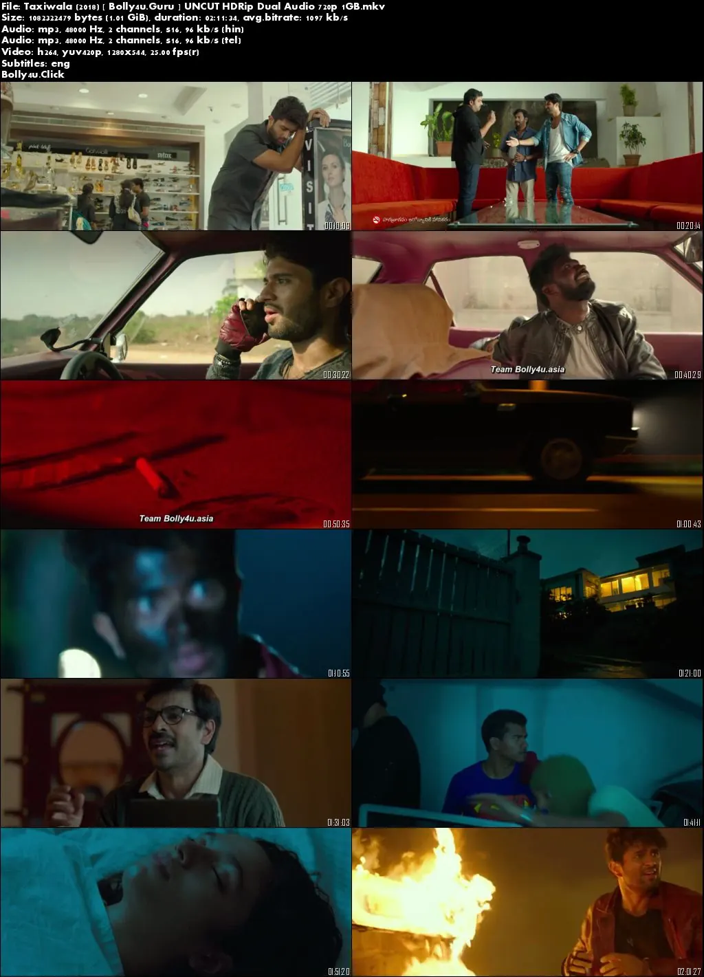 Taxiwala 2018 HDRip 1GB UNCUT Hindi Dual Audio 720p Download