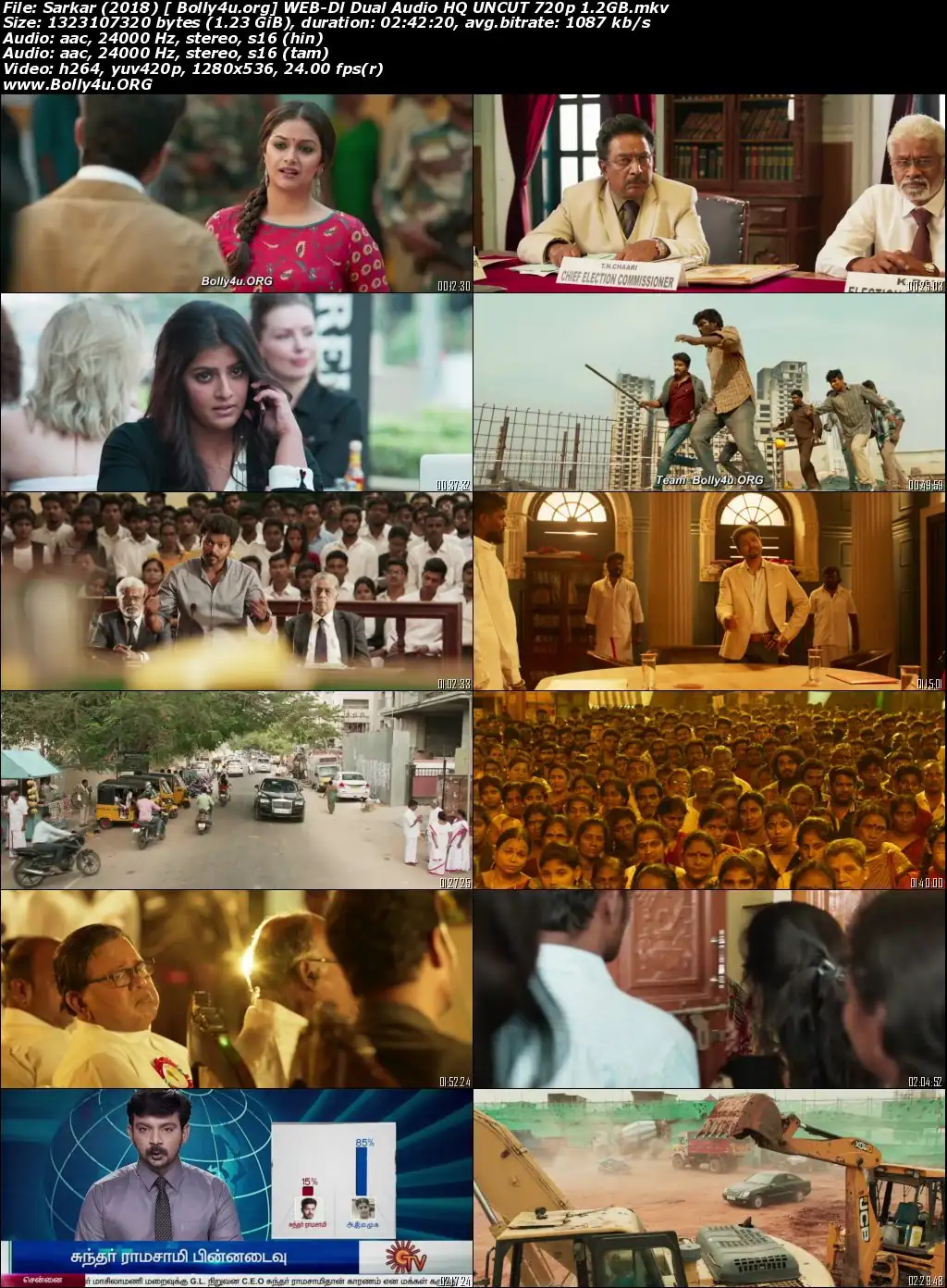 Sarkar 2018 WEB-DL 1.2Gb Hindi HQ Dual Audio 720p Download