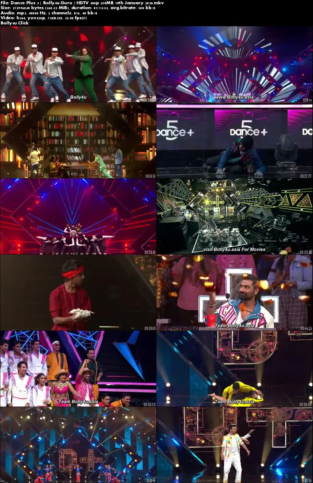 Dance Plus 5 HDTV 480p 250MB 19 January 2020 Download Dance Plus 5 HDTV 480p 250MB 19 January 2020 Download
