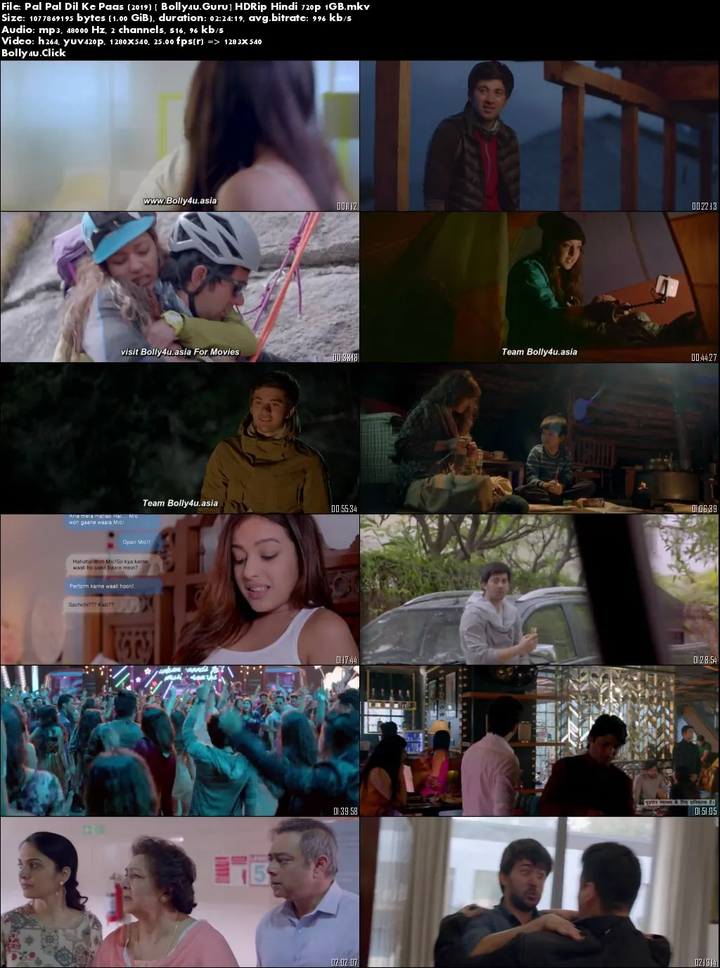 Pal Pal Dil Ke Paas 2019 HDRip 300MB Full Hindi Movie Download 480p