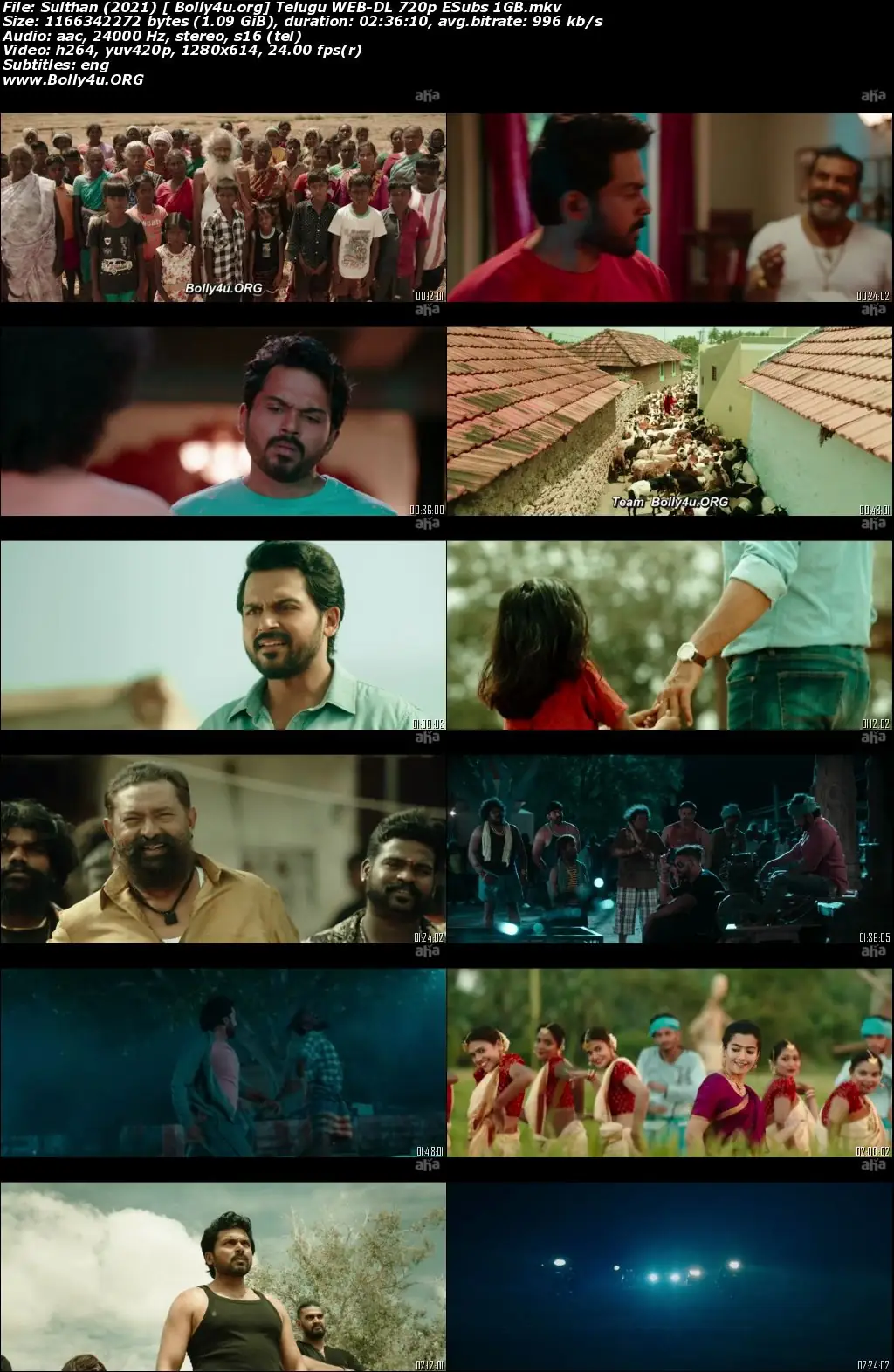 Sulthan 2021 WEB-DL 1Gb Telugu 720p ESubs Download