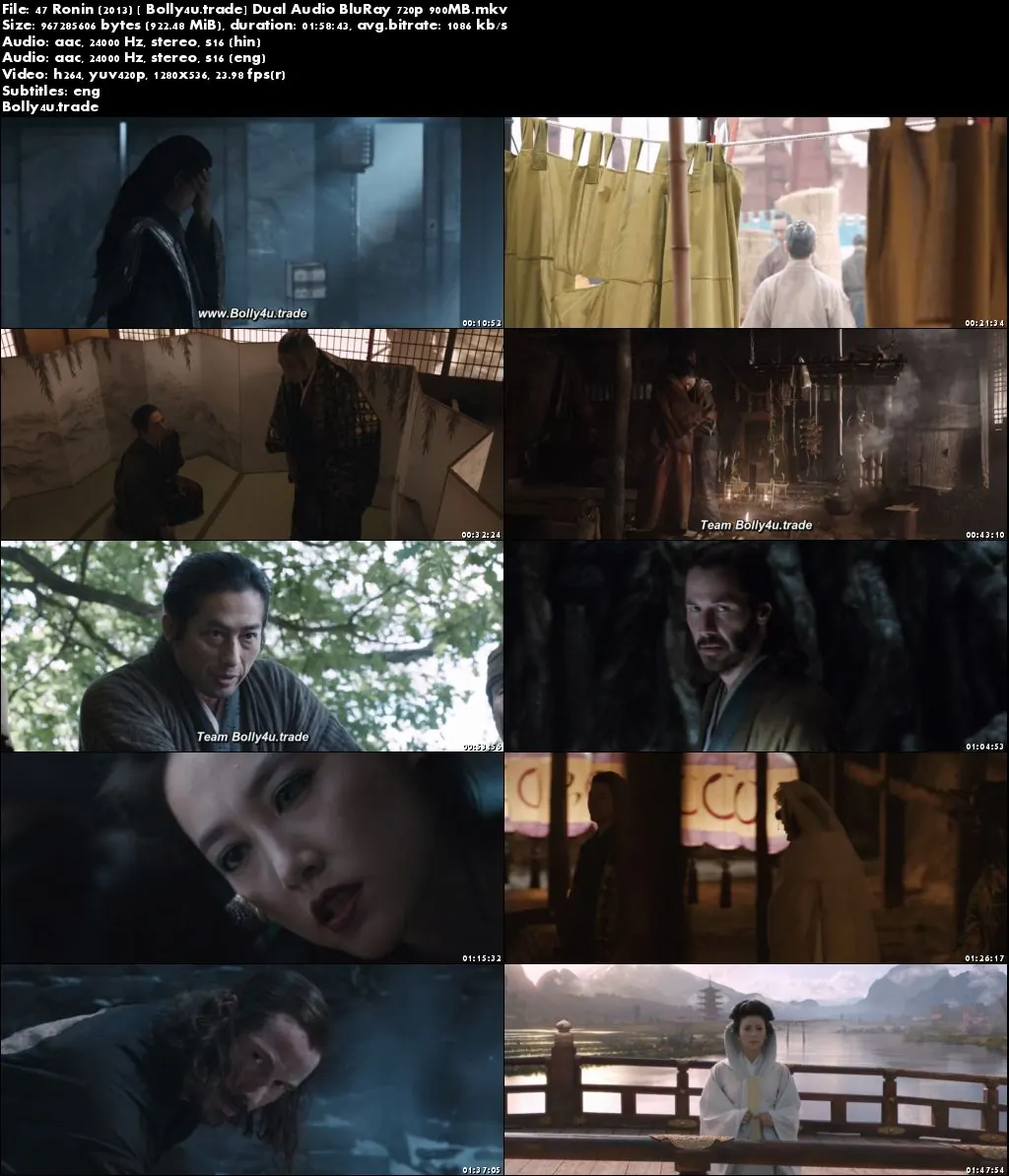 47 Ronin 2013 BluRay 900MB Hindi Dubbed Dual Audio 720p Download