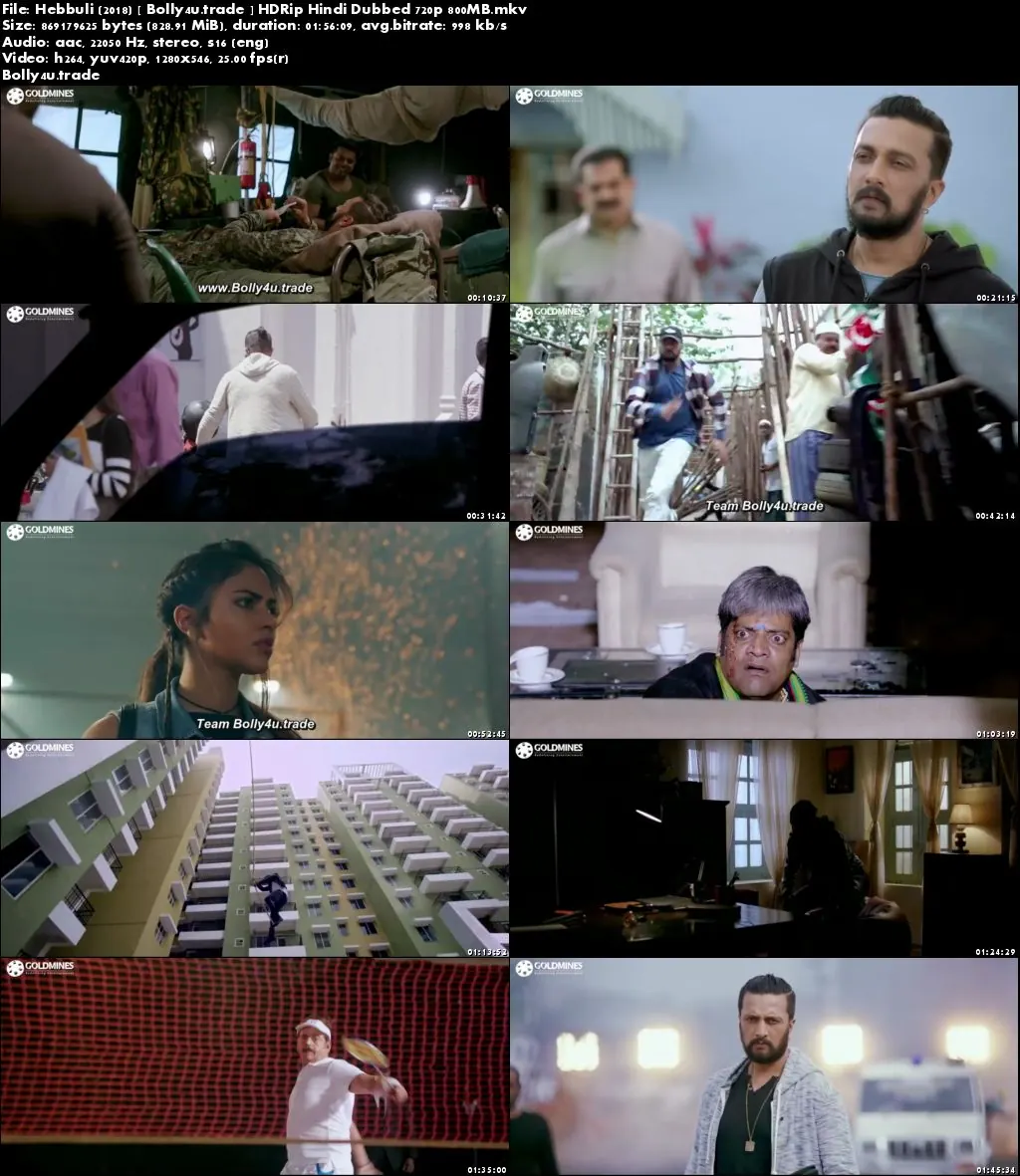 Hebbuli 2018 HDRip 800MB Hindi Dubbed 720p Download