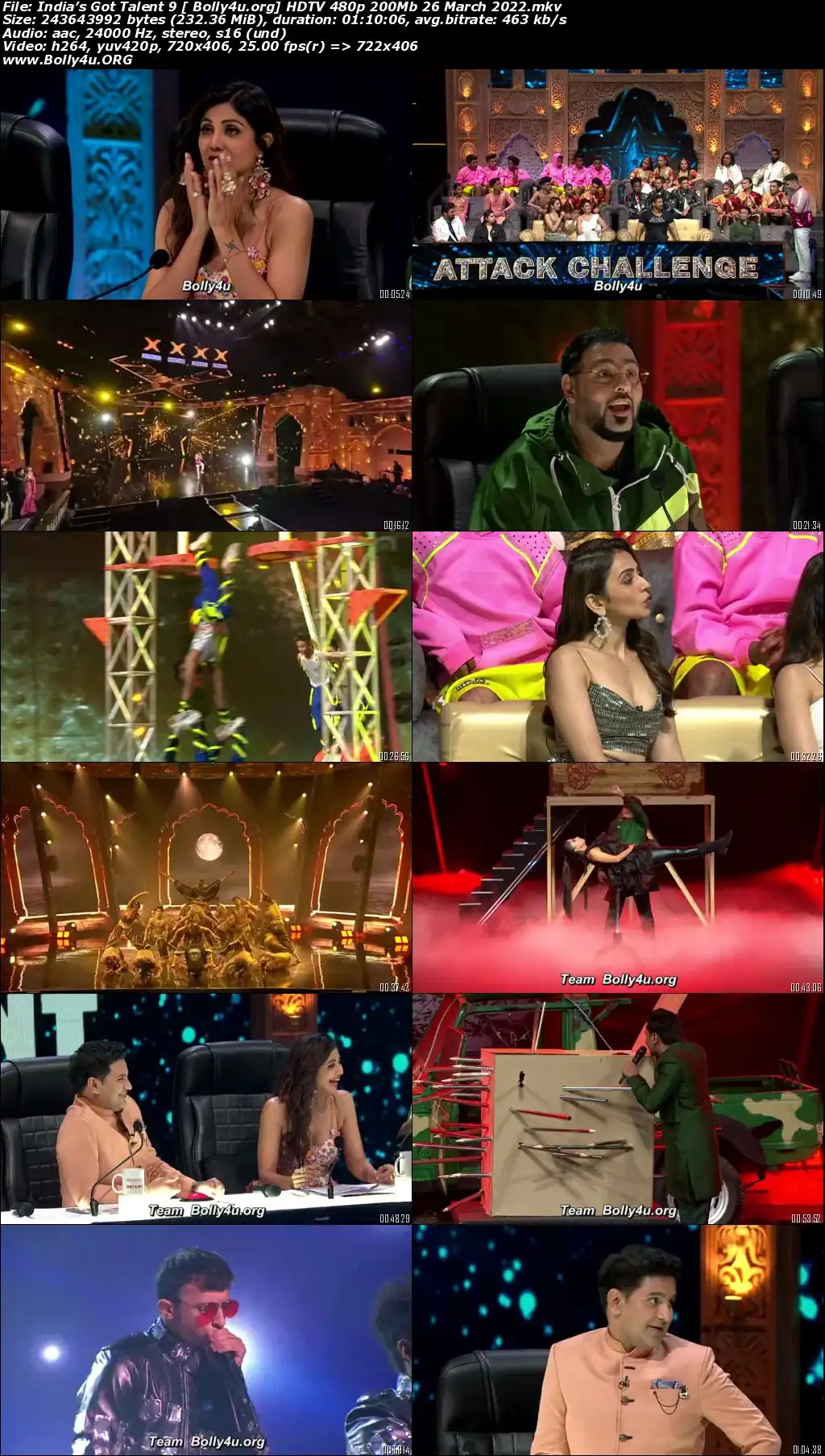Indias Got Talent 9 HDTV 480p 200Mb 26 March 2022 Download