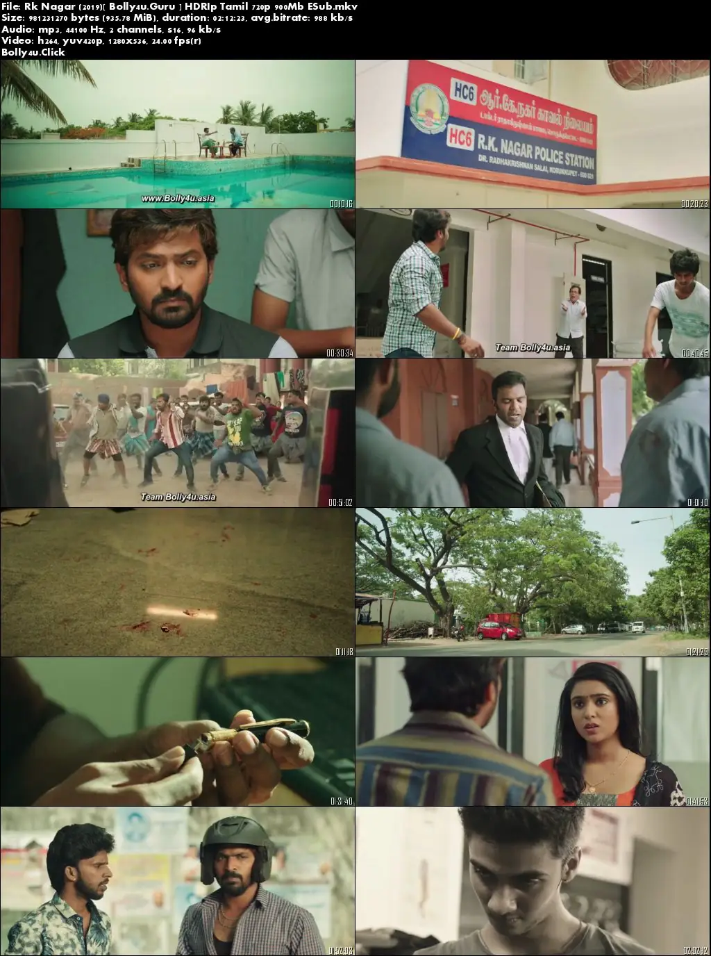 Rk Nagar 2019 HDRip 900Mb Tamil 720p ESub Download