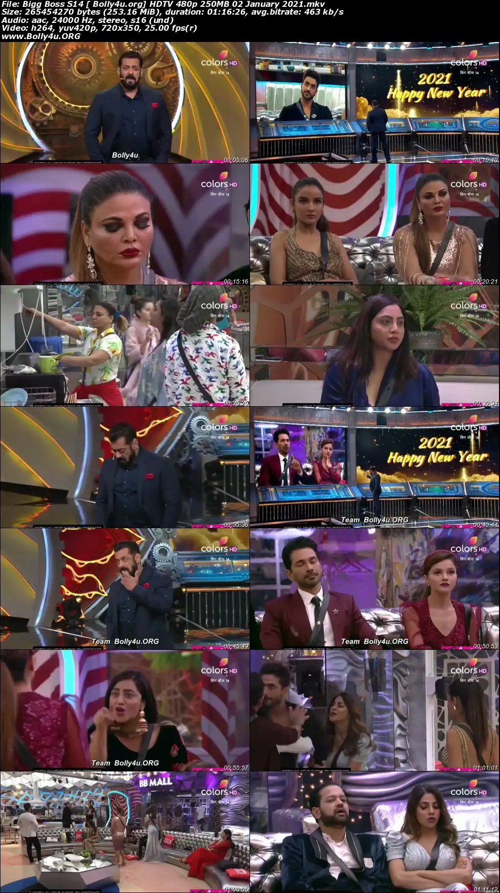 Bigg Boss S14 HDTV 480p 250MB 02 January 2021 Download Bigg Boss S14 HDTV 480p 250MB 02 January 2021 Download