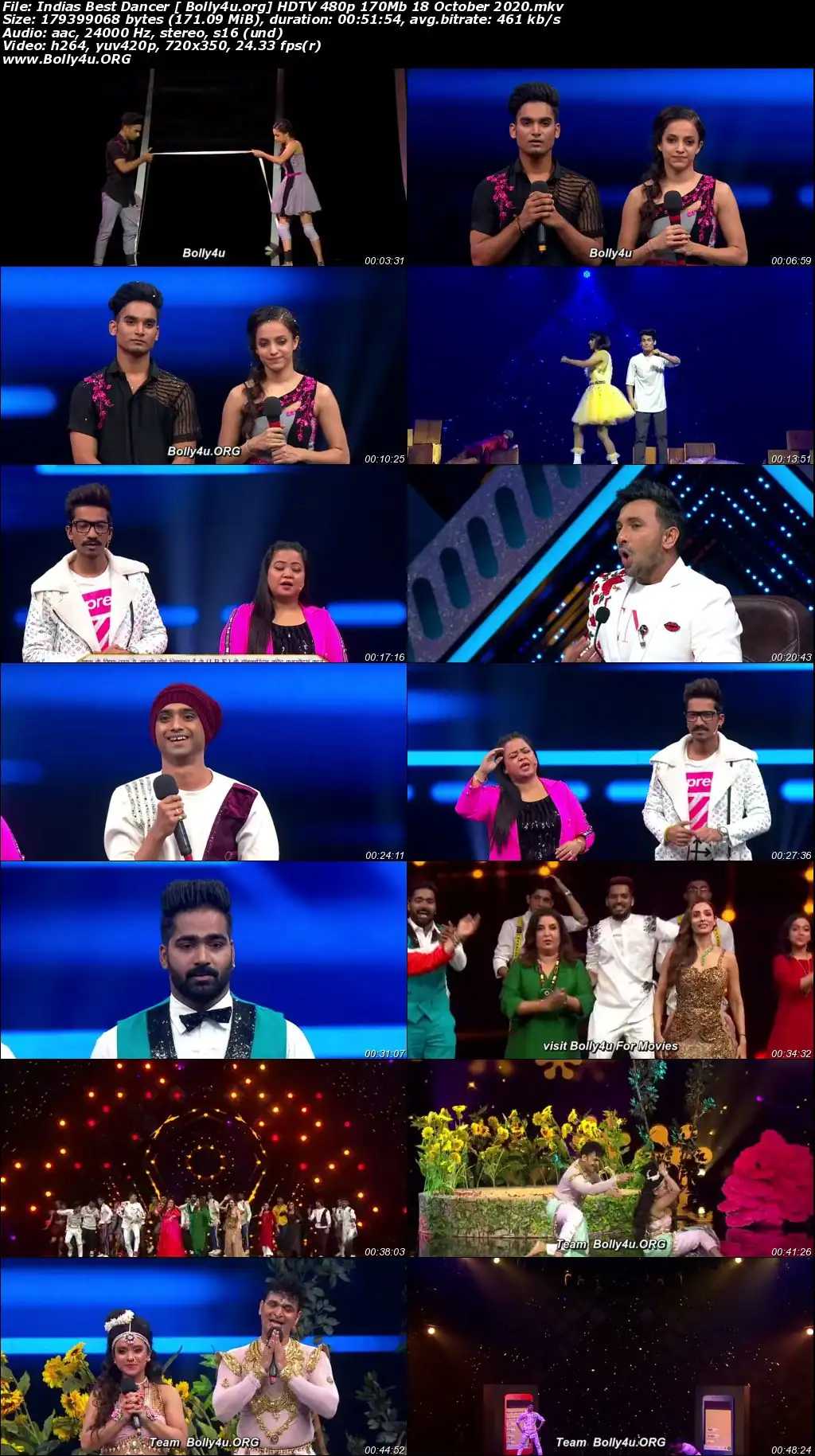 Indias Best Dancer HDTV 480p 170Mb 18 October 2020 Download Indias Best Dancer HDTV 480p 170Mb 18 October 2020 Download
