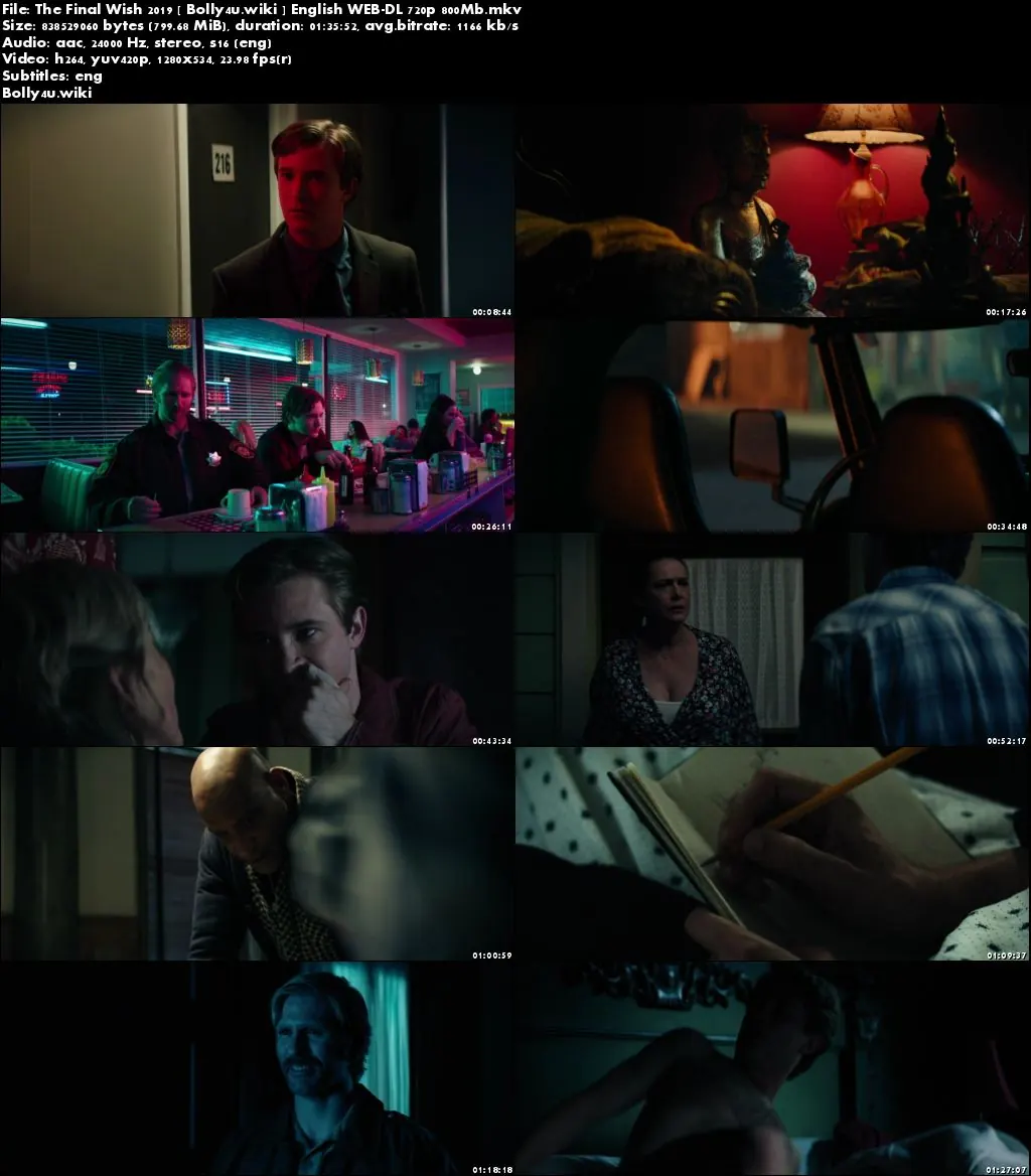 The Final Wish 2019 WEB-DL 300Mb English 480p ESub Download
