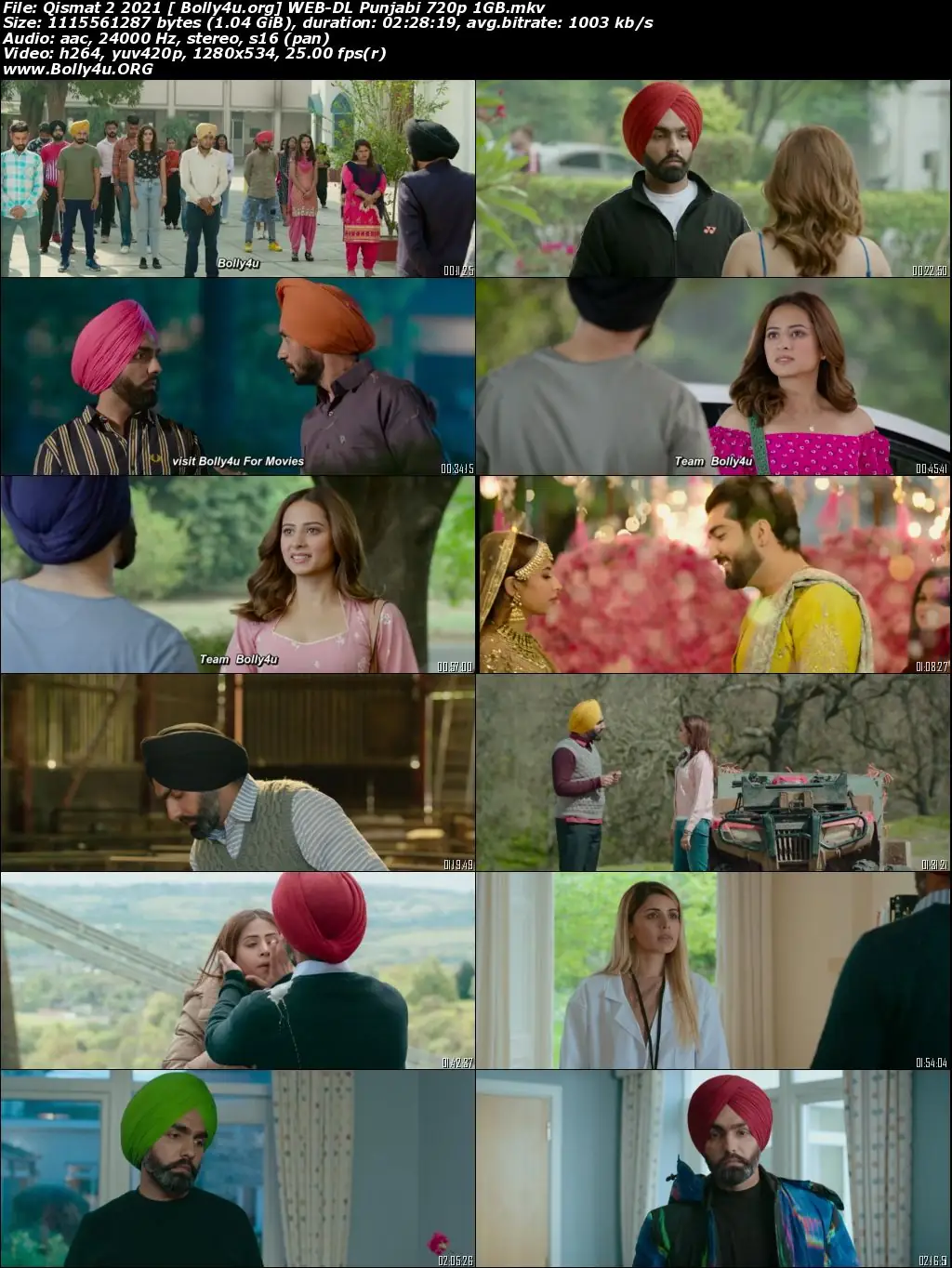 Qismat 2 2021 WEB-DL 1Gb Punjabi Movie Download 720p