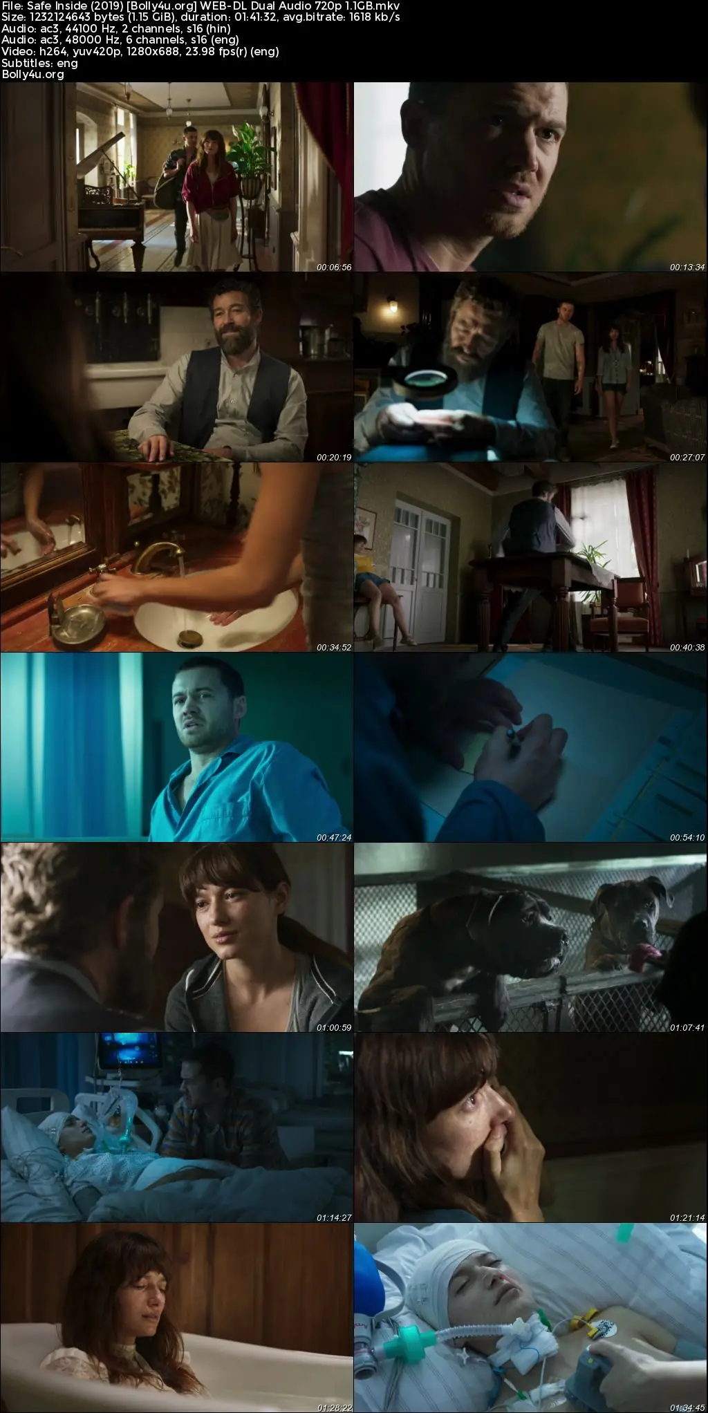 Safe Inside 2019 WEB-DL Hindi Dual Audio Full Movie Download 720p  480p
