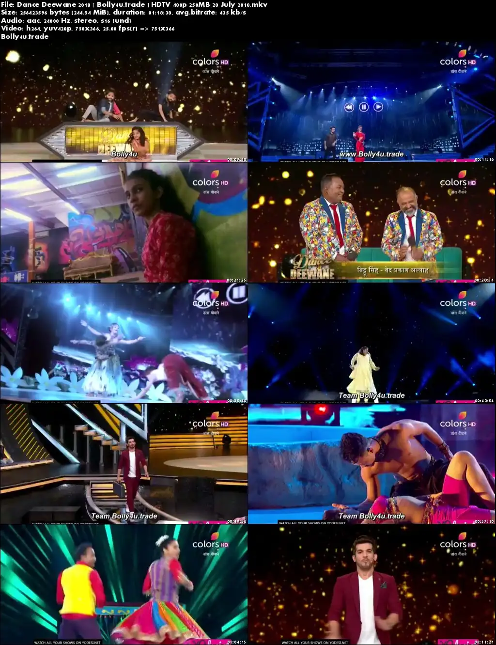 Dance Deewane 2018 HDTV 480p 250MB 28 July 2018 Download Dance Deewane 2018 HDTV 480p 250MB 28 July 2018 Download