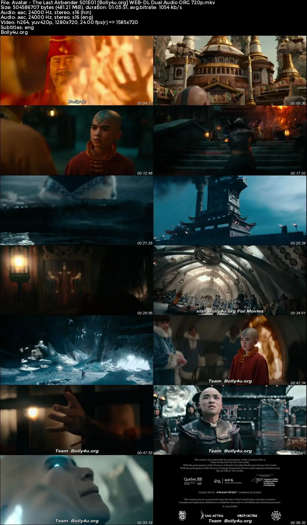 Avatar The Last Airbender 2024 WEB-DL Hindi Dual Audio ORG S01 Complete Download 720p  480p