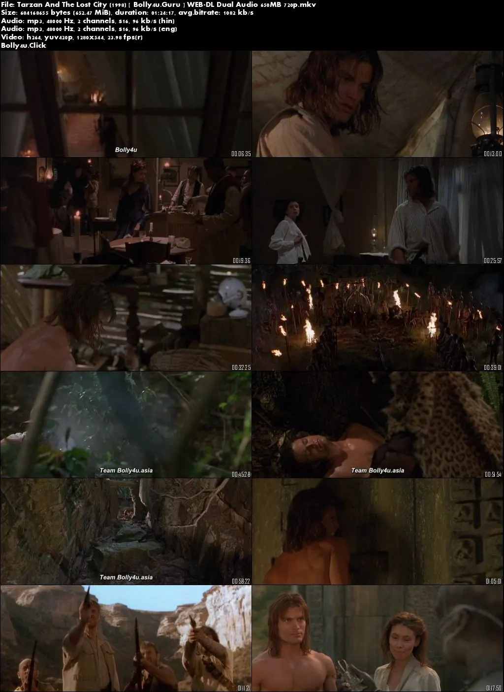 Tarzan And The Lost City 1998 WEB-DL 650Mb Hindi Dual Audio 720p Download Tarzan And The Lost City 1998 WEB-DL 650Mb Hindi Dual Audio 720p Download