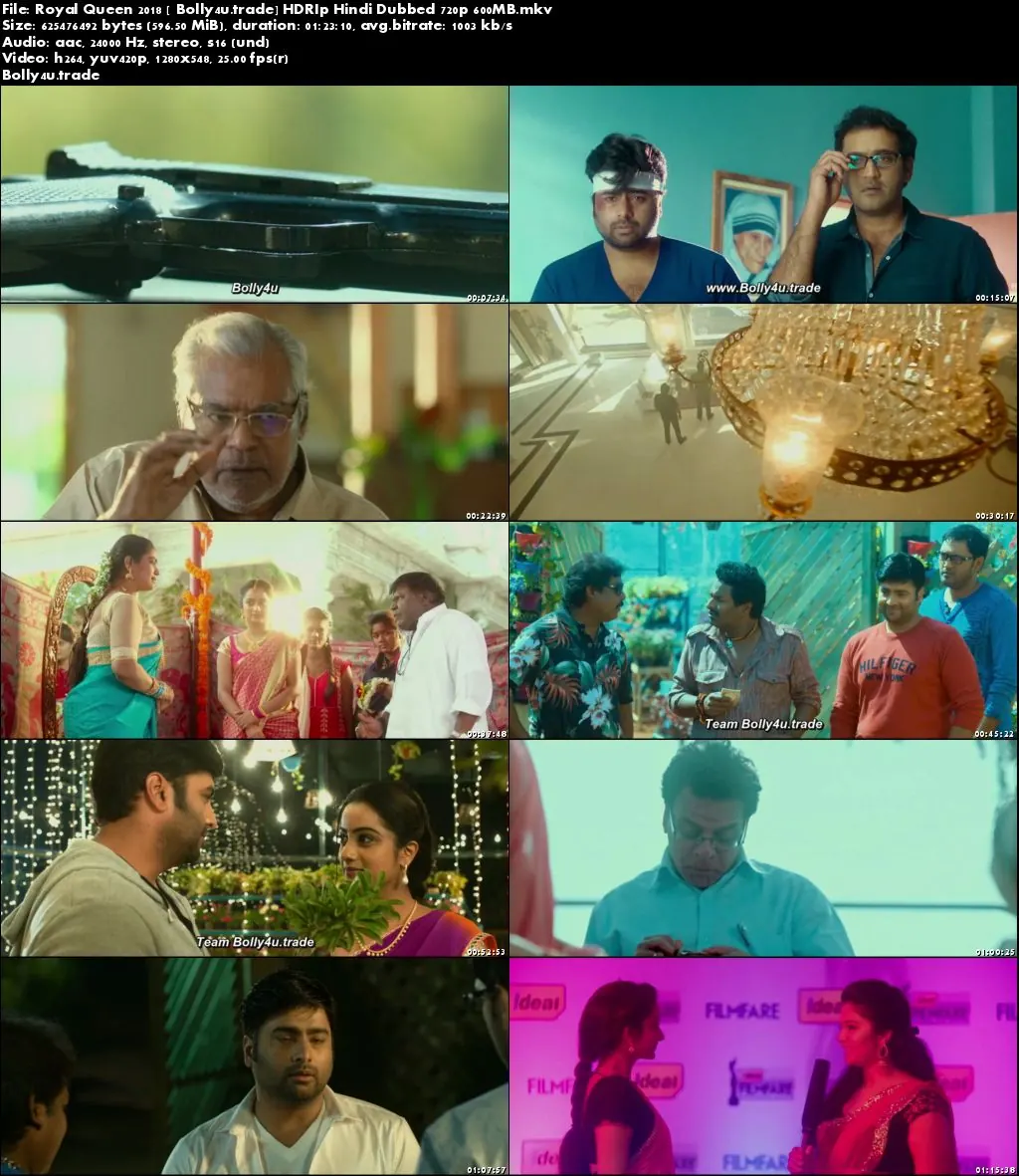 Royal Queen 2018 HDRip 600MB Hindi Dubbed 720p Download