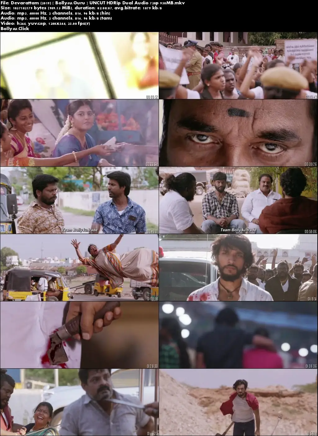Devarattam 2019 HDRip 400Mb UNCUT Hindi Dual Audio 480p Download