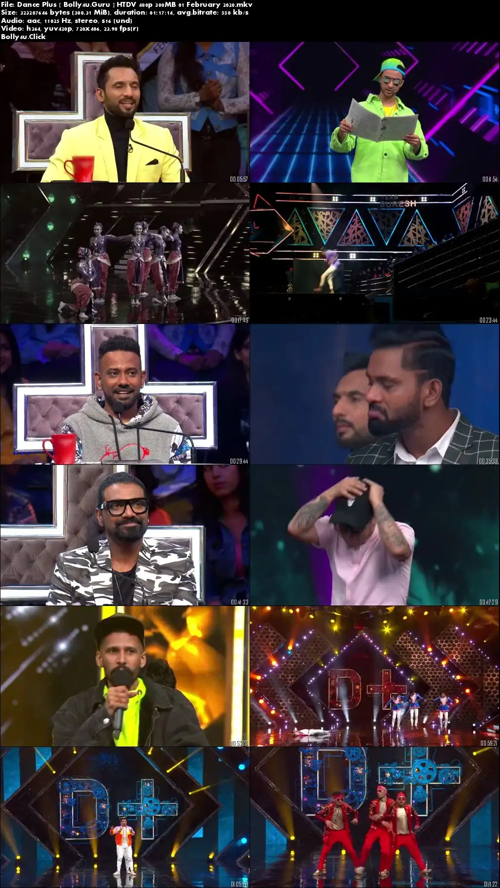 Dance Plus 5 HTDV 480p 300MB 01 February 2020 Download