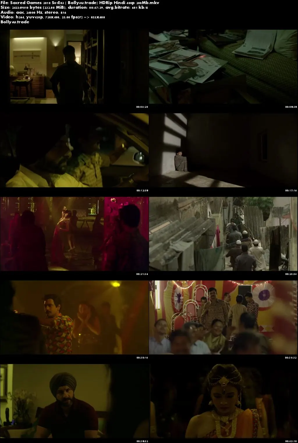 Sacred Games 2018 S01E03 HDRip 200MB Hindi 480p Download Sacred Games 2018 S01E03 HDRip 200MB Hindi 480p Download