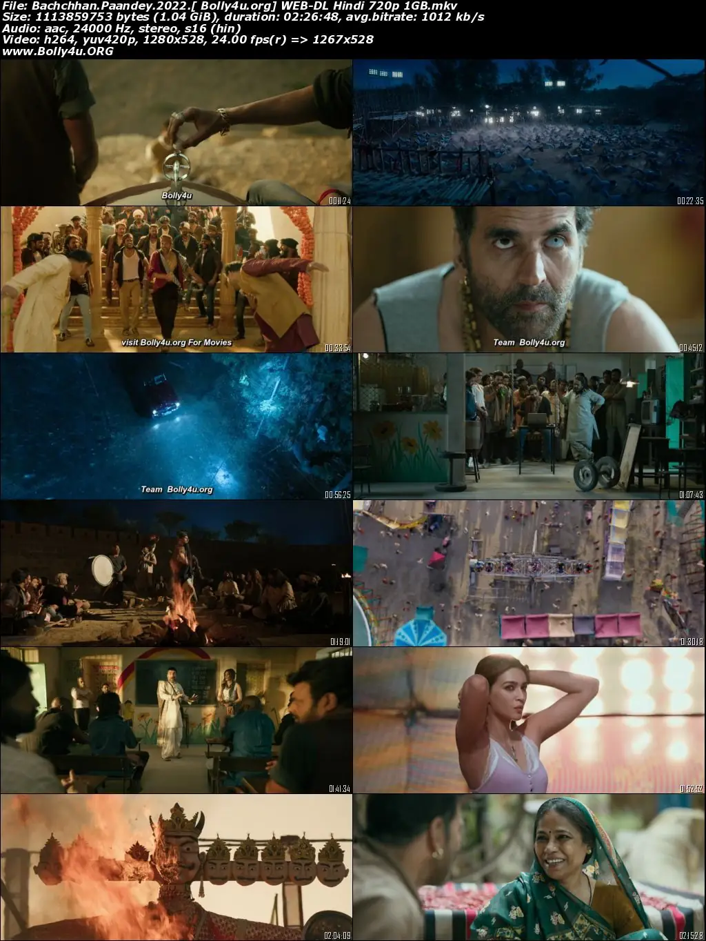 Bachchhan Paandey 2022 WEB-DL Hindi Movie Download 720p  480p