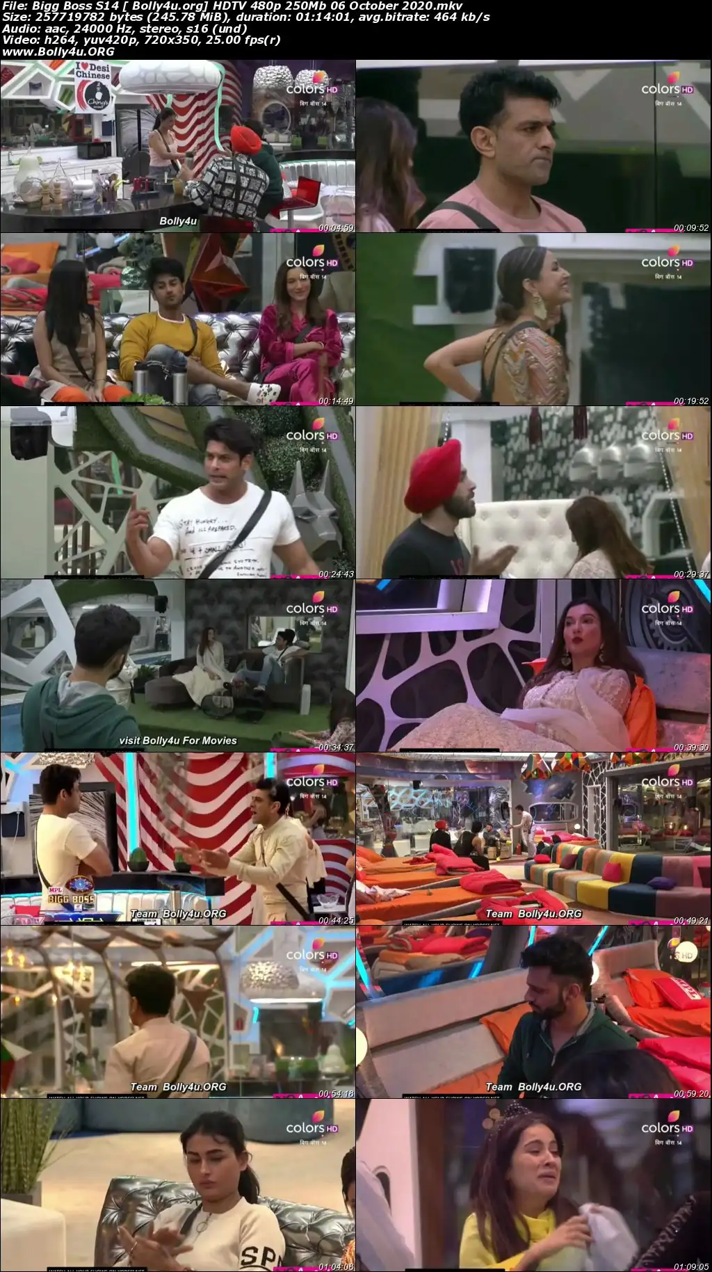 Bigg Boss S14 HDTV 480p 250Mb 06 October 2020 Download Bigg Boss S14 HDTV 480p 250Mb 06 October 2020 Download