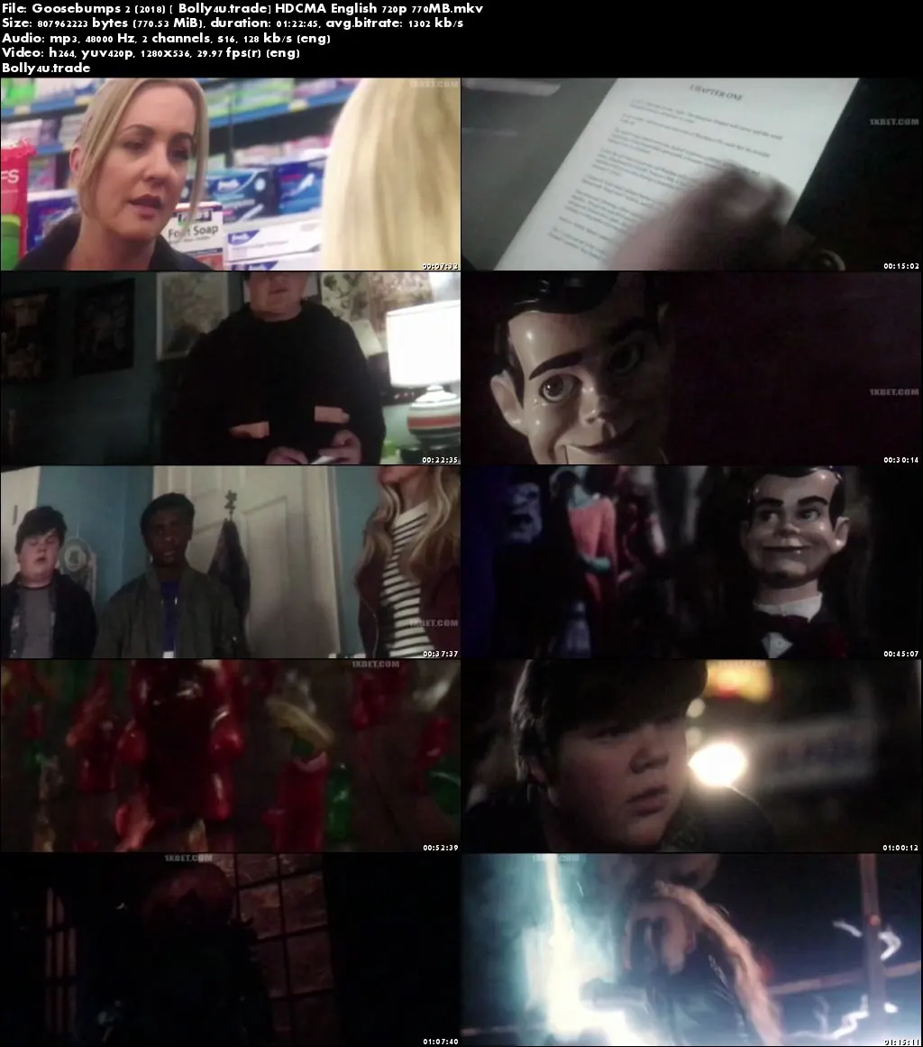Goosebumps 2 2018 HDCAM 750MB English 720p x264 Download