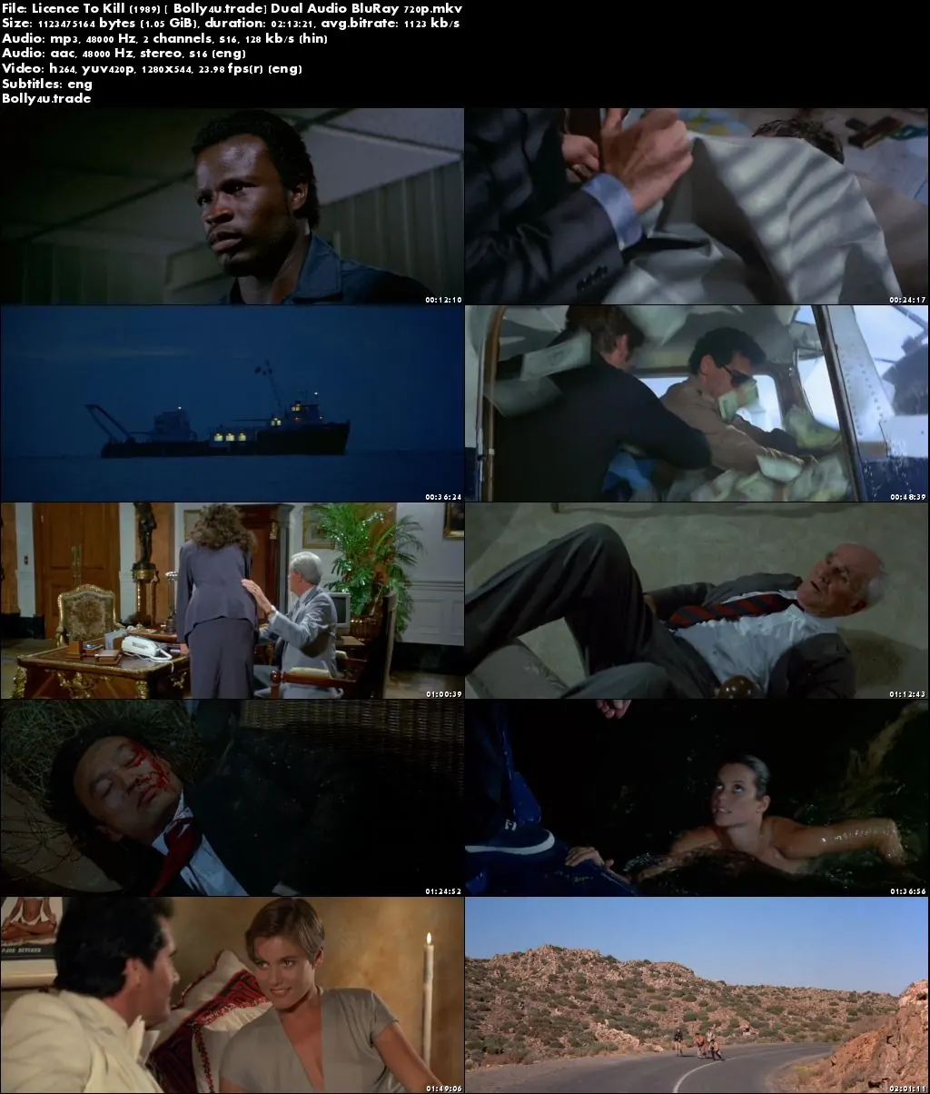 Licence To Kill 1989 BluRay 400MB Hindi Dual Audio 480p ESub Download Licence To Kill 1989 BluRay 400MB Hindi Dual Audio 480p ESub Download