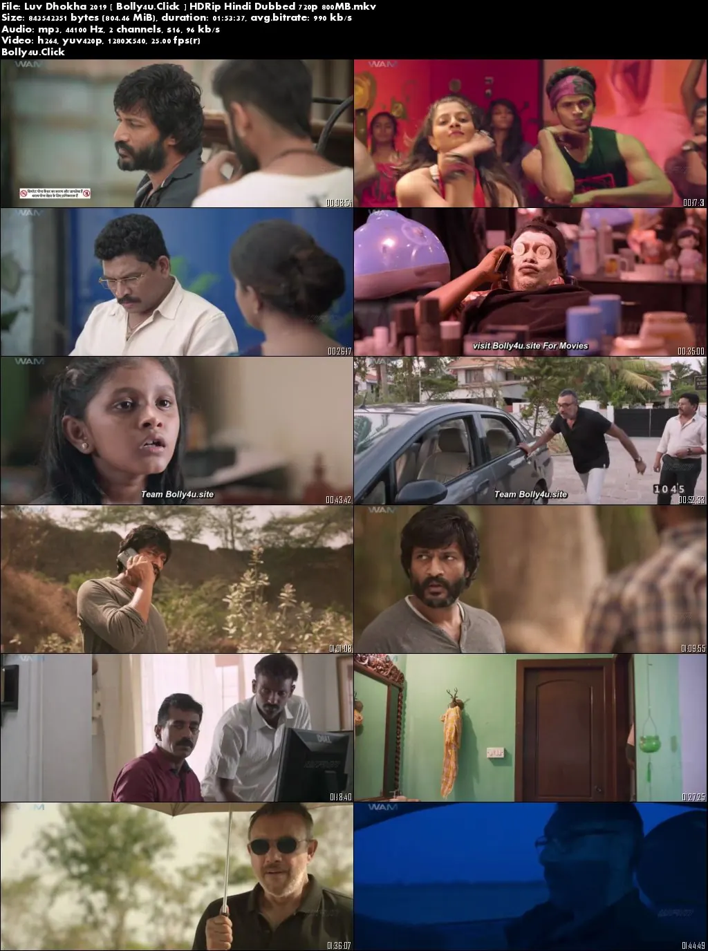 Luv Dhokha 2019 HDRip 300Mb Full Hindi Dubbed Movie Download 480p