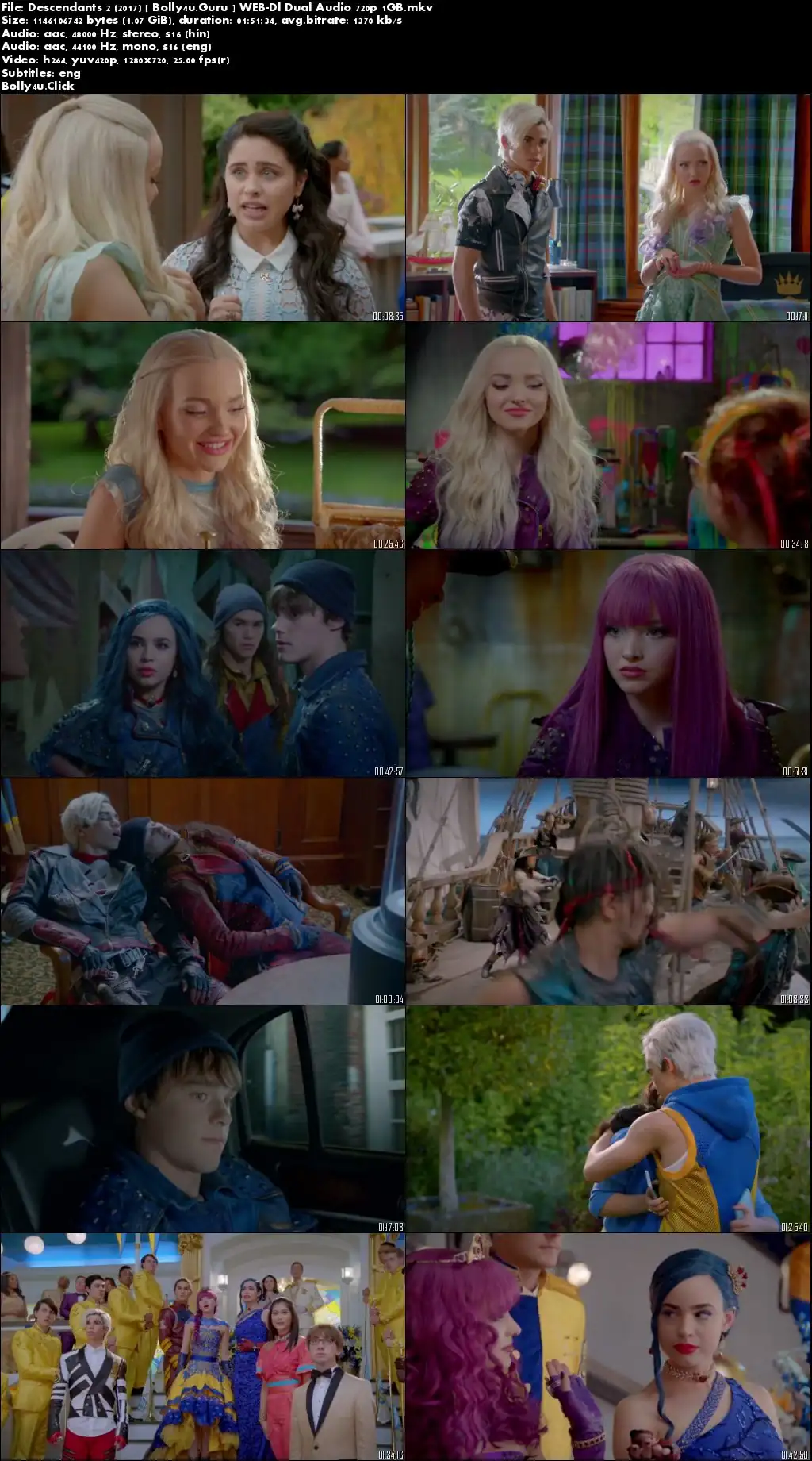 Descendants 2 2017 WEB-DL 1GB Hindi Dual Audio 720p Download