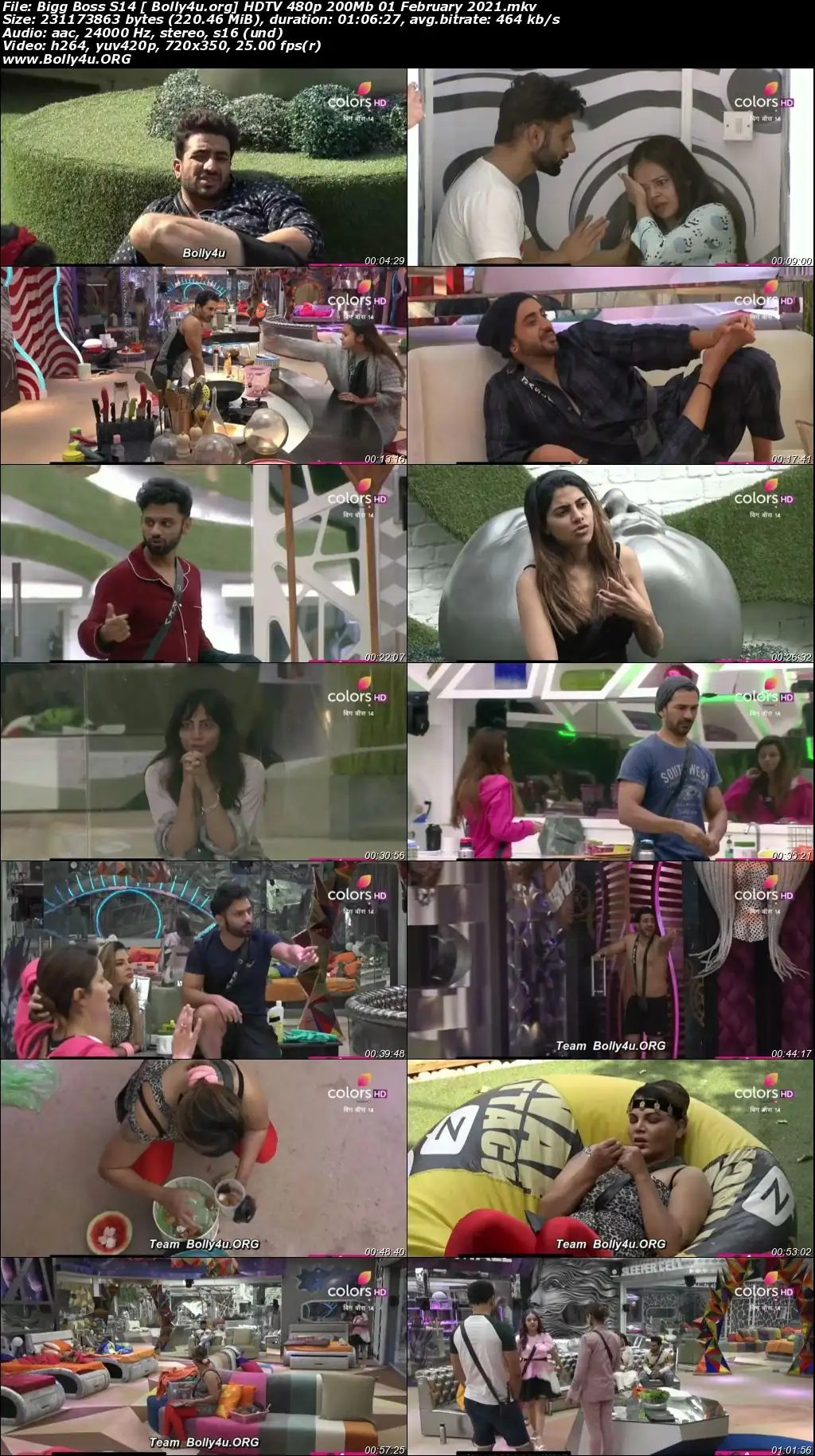 Bigg Boss S14 HDTV 480p 200Mb 01 February 2021 Download Bigg Boss S14 HDTV 480p 200Mb 01 February 2021 Download