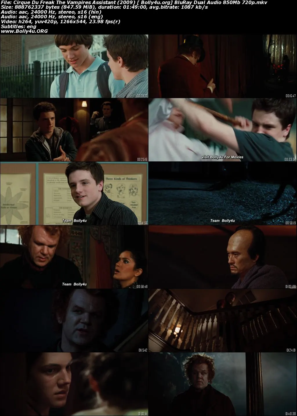 The Vampires Assistant 2009 BRRip 850MB Hindi Dual Audio 720p Download The Vampires Assistant 2009 BRRip 850MB Hindi Dual Audio 720p Download