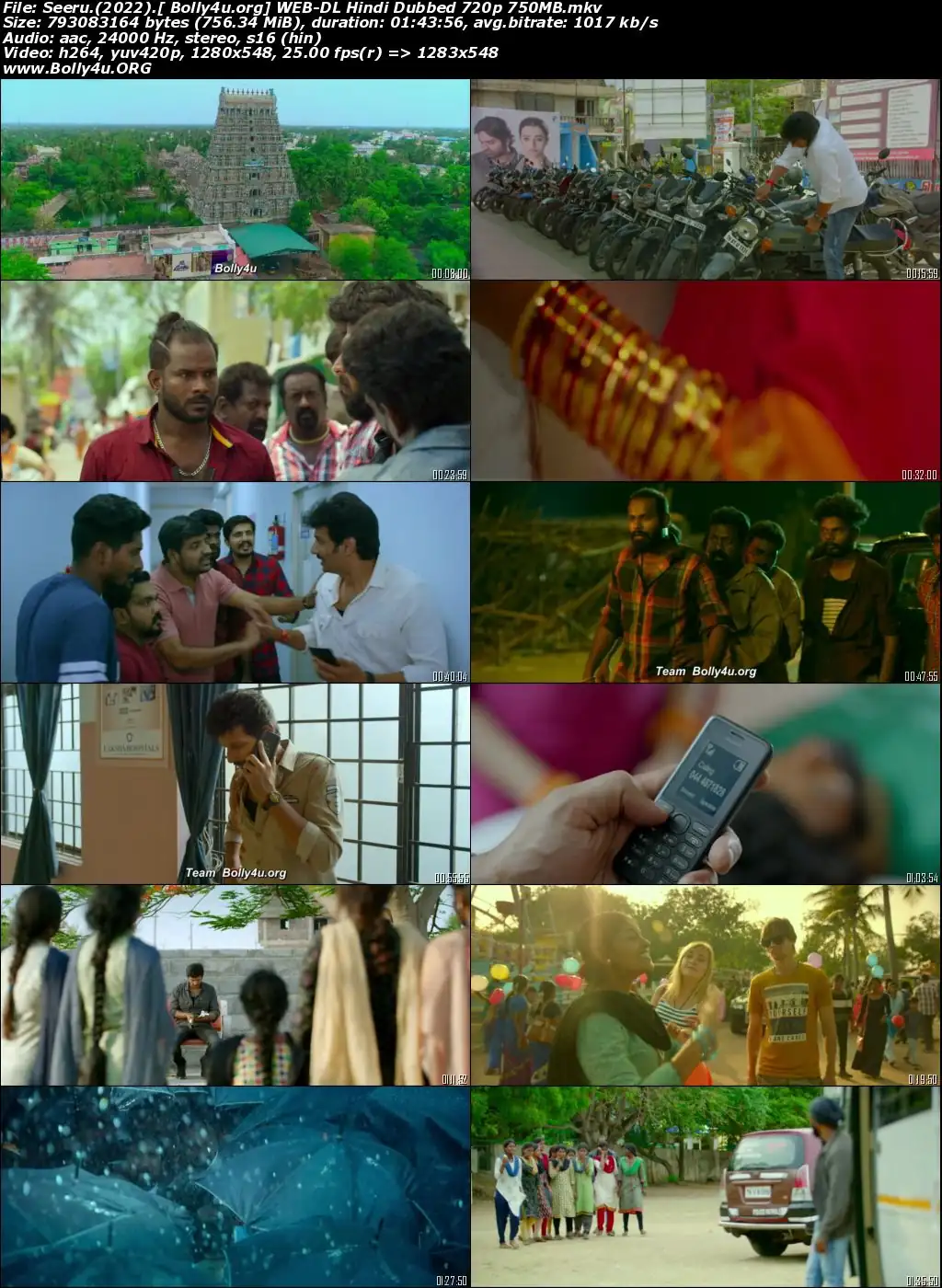 Seeru 2022 WEB-DL Hindi Dubbed ORG 720p 480p Download