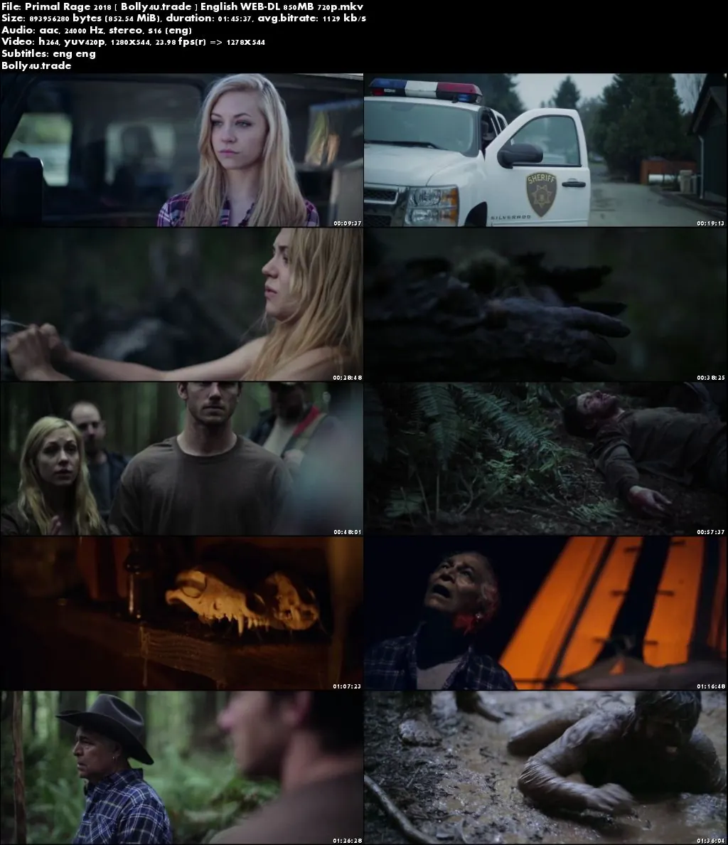 Primal Rage 2018 WEB-DL 300Mb English 480p ESub Download