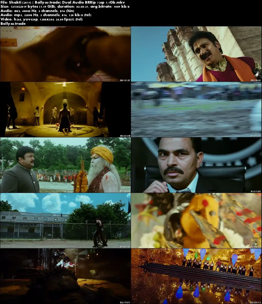 Shakti 2011 BluRay 500MB Hindi Dubbed Dual Audio 480p Download