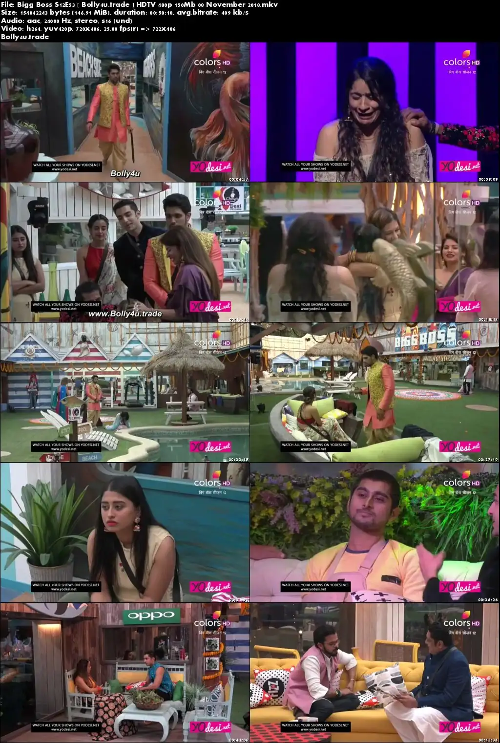Bigg Boss S12E53 HDTV 480p 150Mb 08 November 2018 Download Bigg Boss S12E53 HDTV 480p 150Mb 08 November 2018 Download