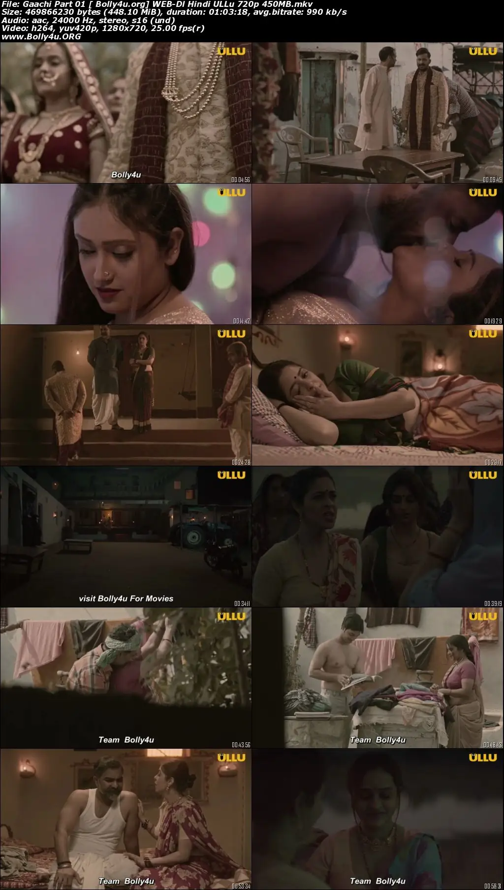 Gaachi 2022 WEB-DL 450MB Hindi Part 01 ULLU 720p Download