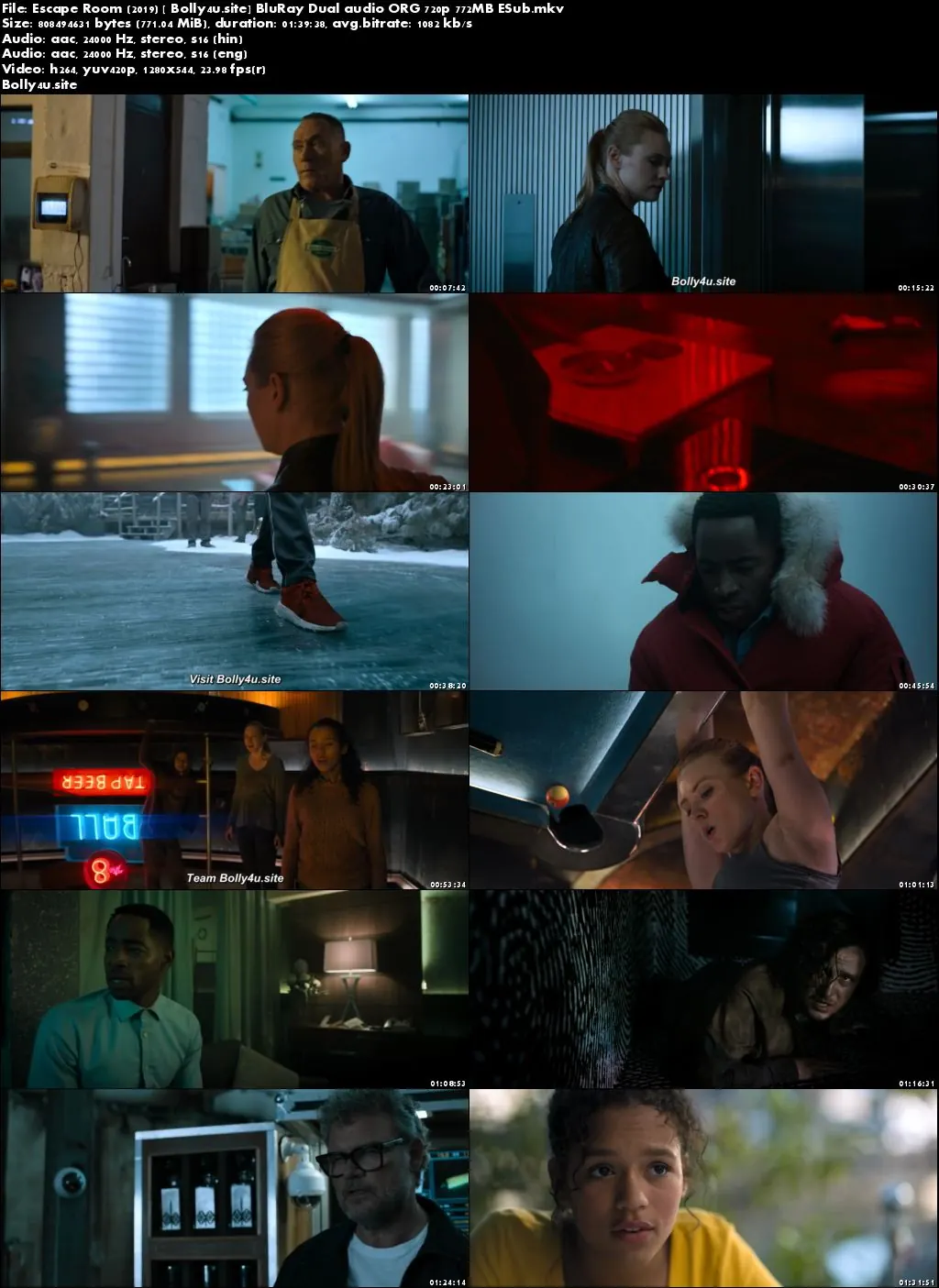 Escape Room 2019 BluRay 750Mb Hindi Dual Audio ORG 720p ESub Download Escape Room 2019 BluRay 750Mb Hindi Dual Audio ORG 720p ESub Download