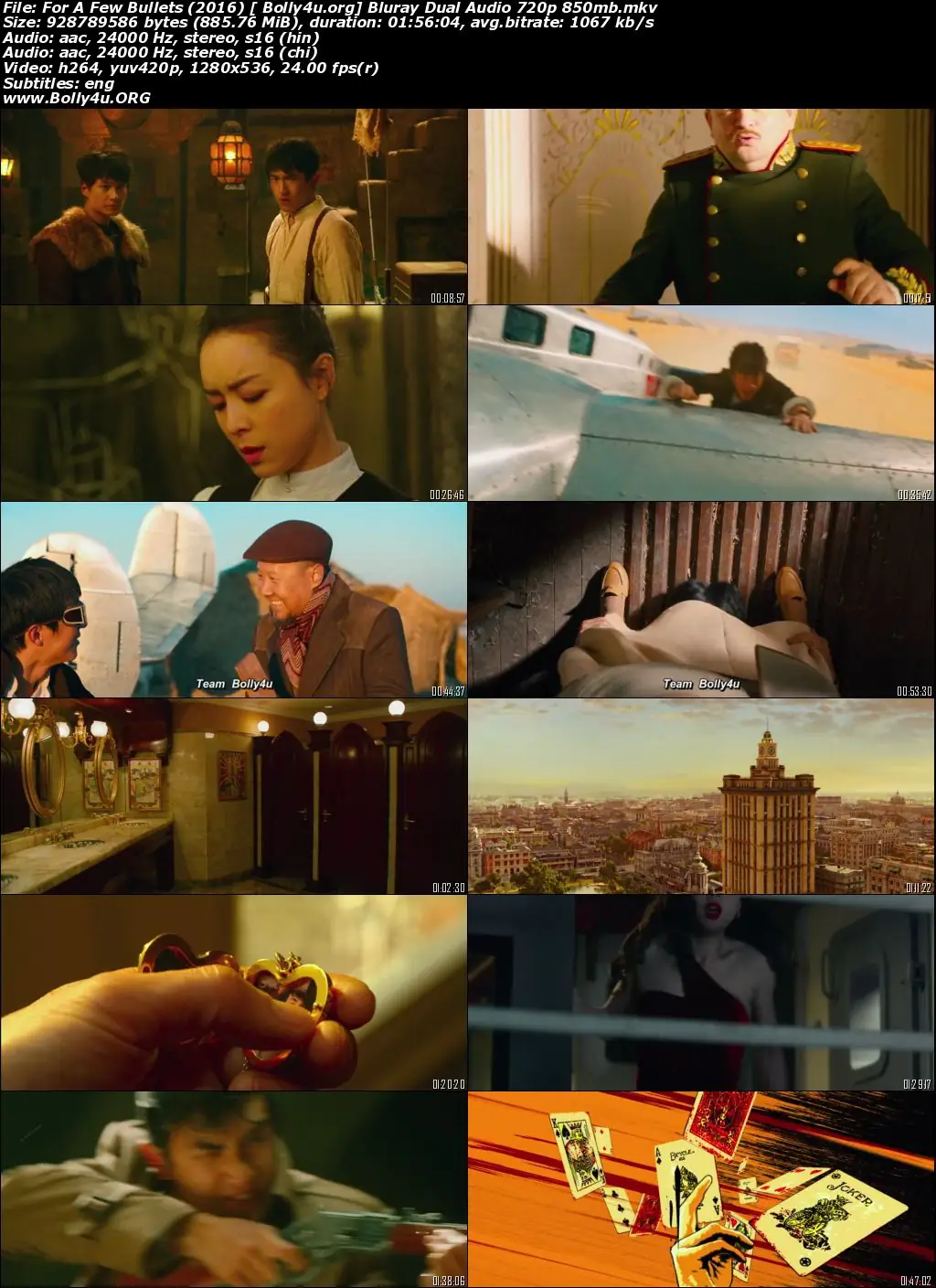 For A Few Bullets 2016 BluRay 850Mb Hindi Dual Audio 720p Download