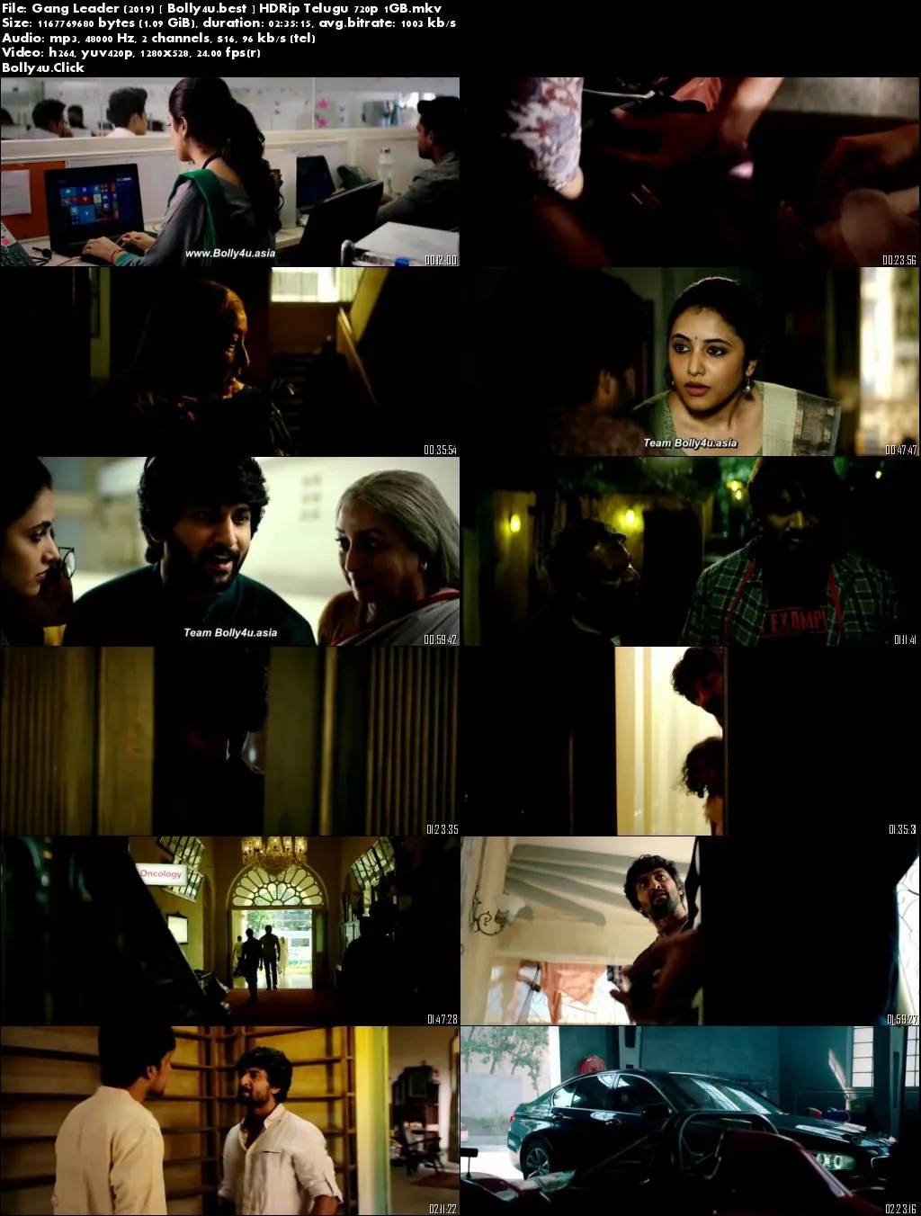 Gang Leader 2019 HDRip 450Mb Telugu 480p Download Gang Leader 2019 HDRip 450Mb Telugu 480p Download