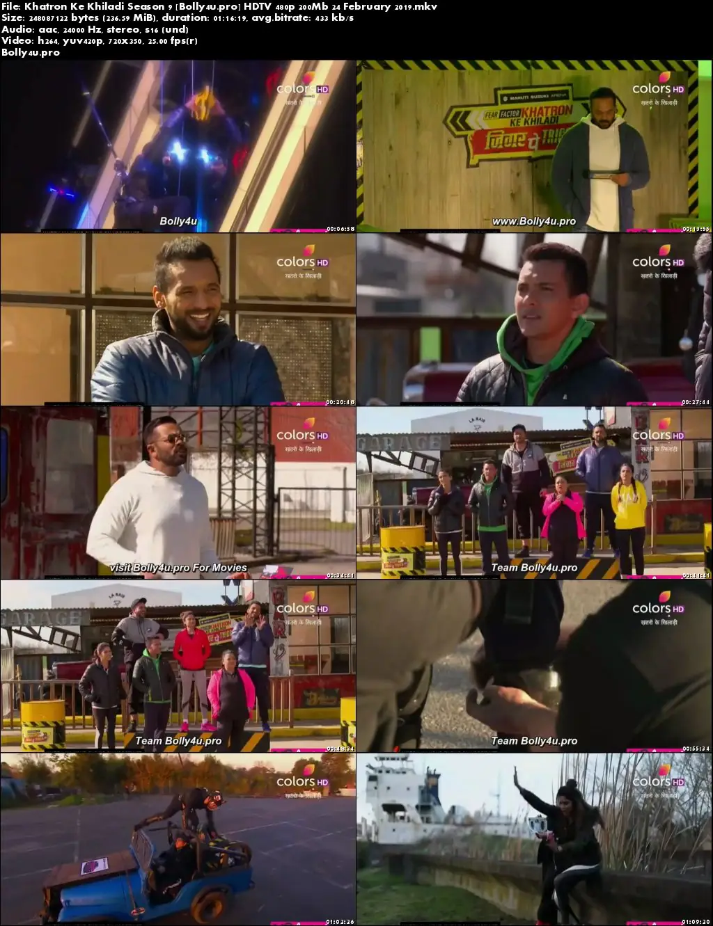 Khatron Ke Khiladi Season 9 HDTV 480p 200Mb 24 February 2019 Download