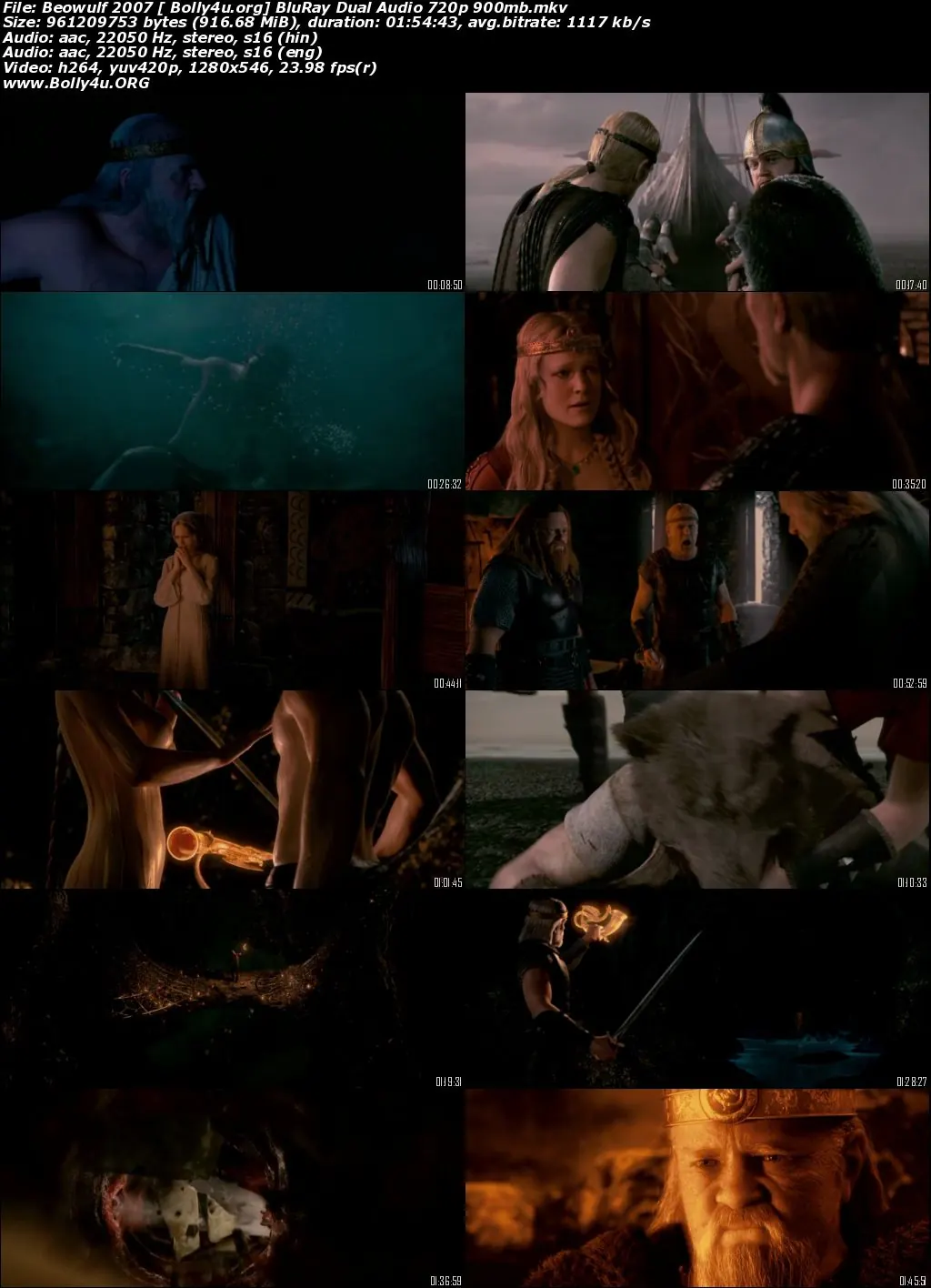 Beowulf 2007 BluRay 350Mb Hindi Dual Audio 480p Download