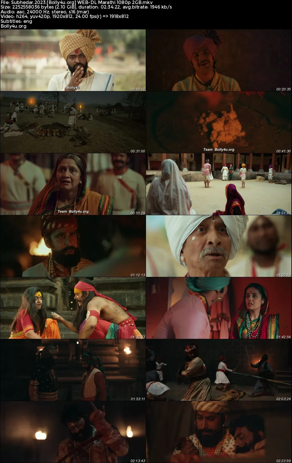 Subhedar 2023 WEB-DL Marathi Full Movie Download 1080p  720p  480p