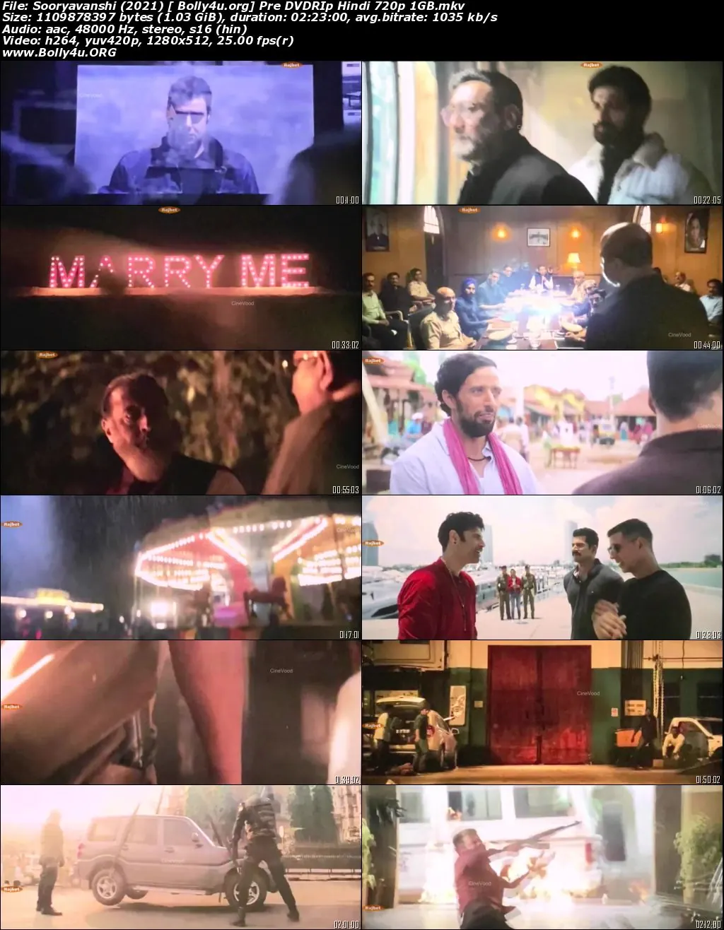 Sooryavanshi 2021 Pre DVDRip 400MB Hindi Movie Download 480p