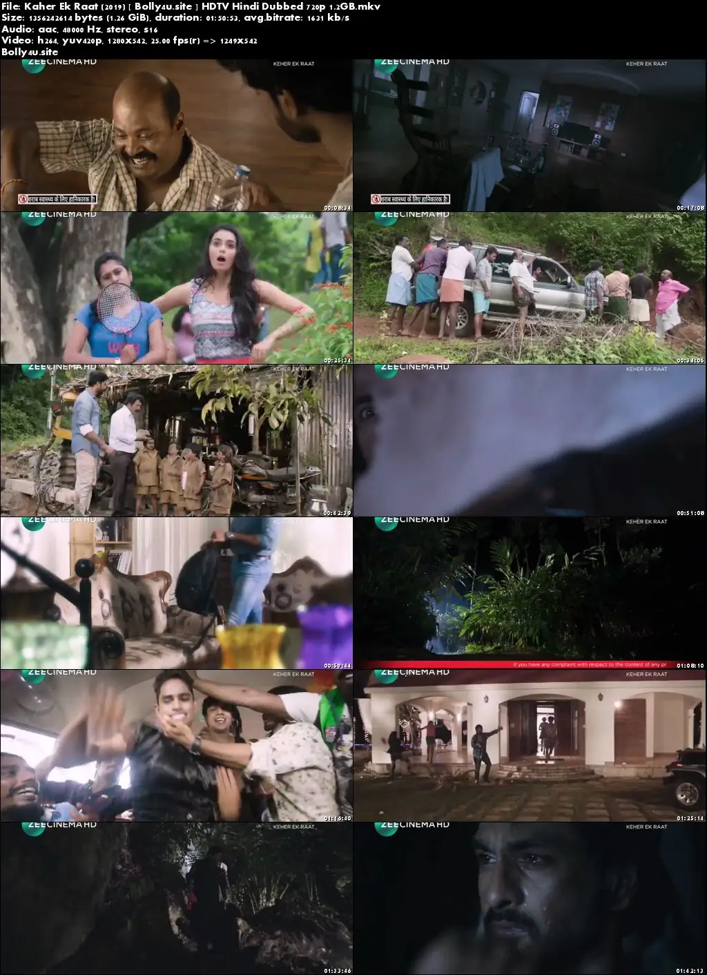 Kaher Ek Raat 2019 HDTV 300MB Hindi Dubbed 480p Download