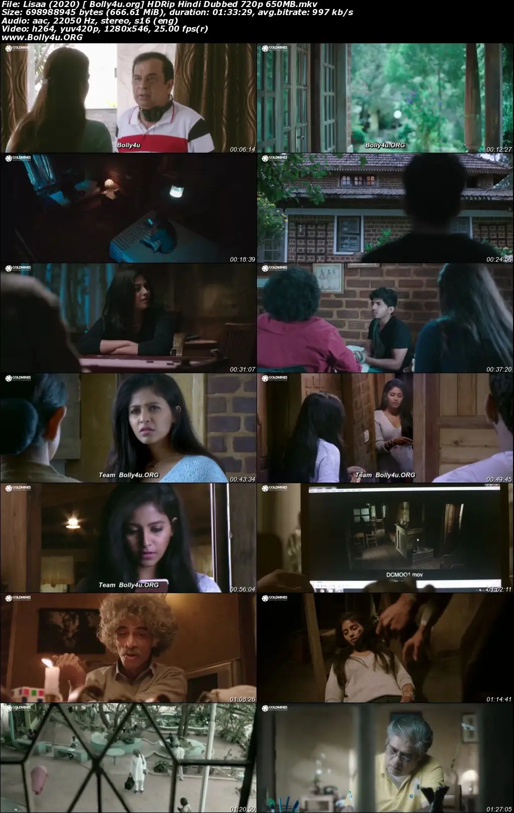 Lisaa 2020 HDRip 300Mb Hindi Dubbed 480p Download