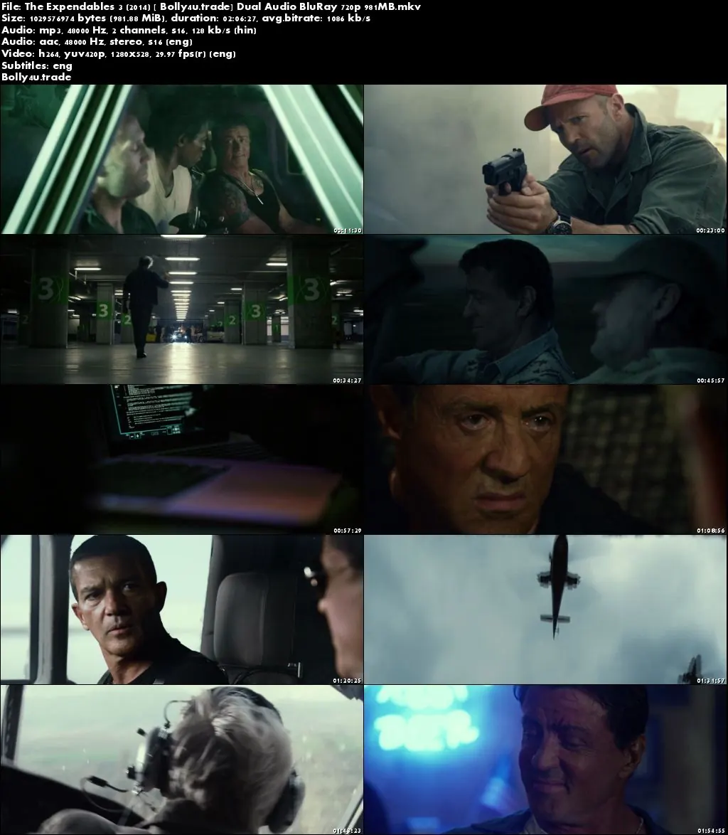 The Expendables 3 2014 BRRip 950MB Hindi Dual Audio 720p Download The Expendables 3 2014 BRRip 950MB Hindi Dual Audio 720p Download