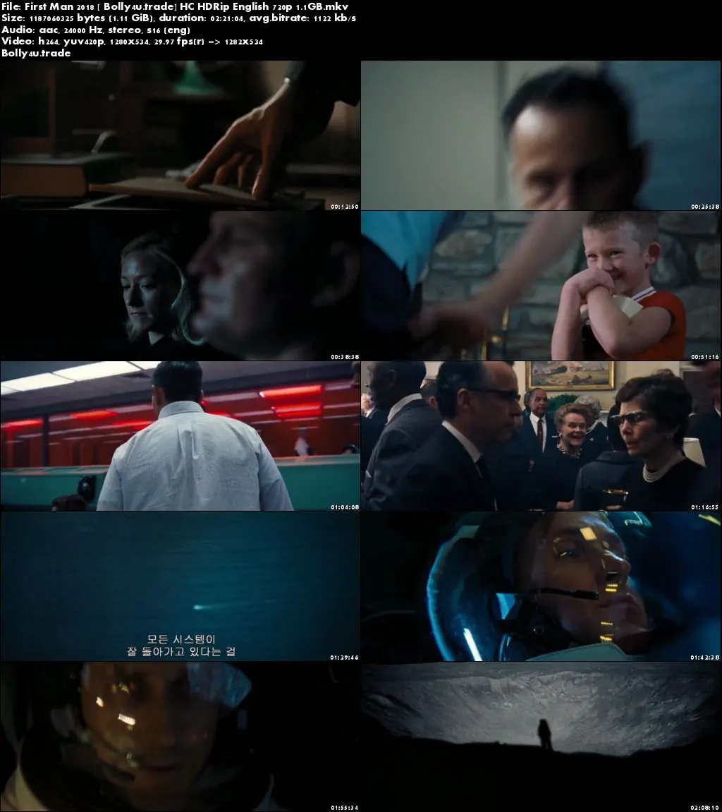 First Man 2018 HC HDRip 1.1GB English 720p Download