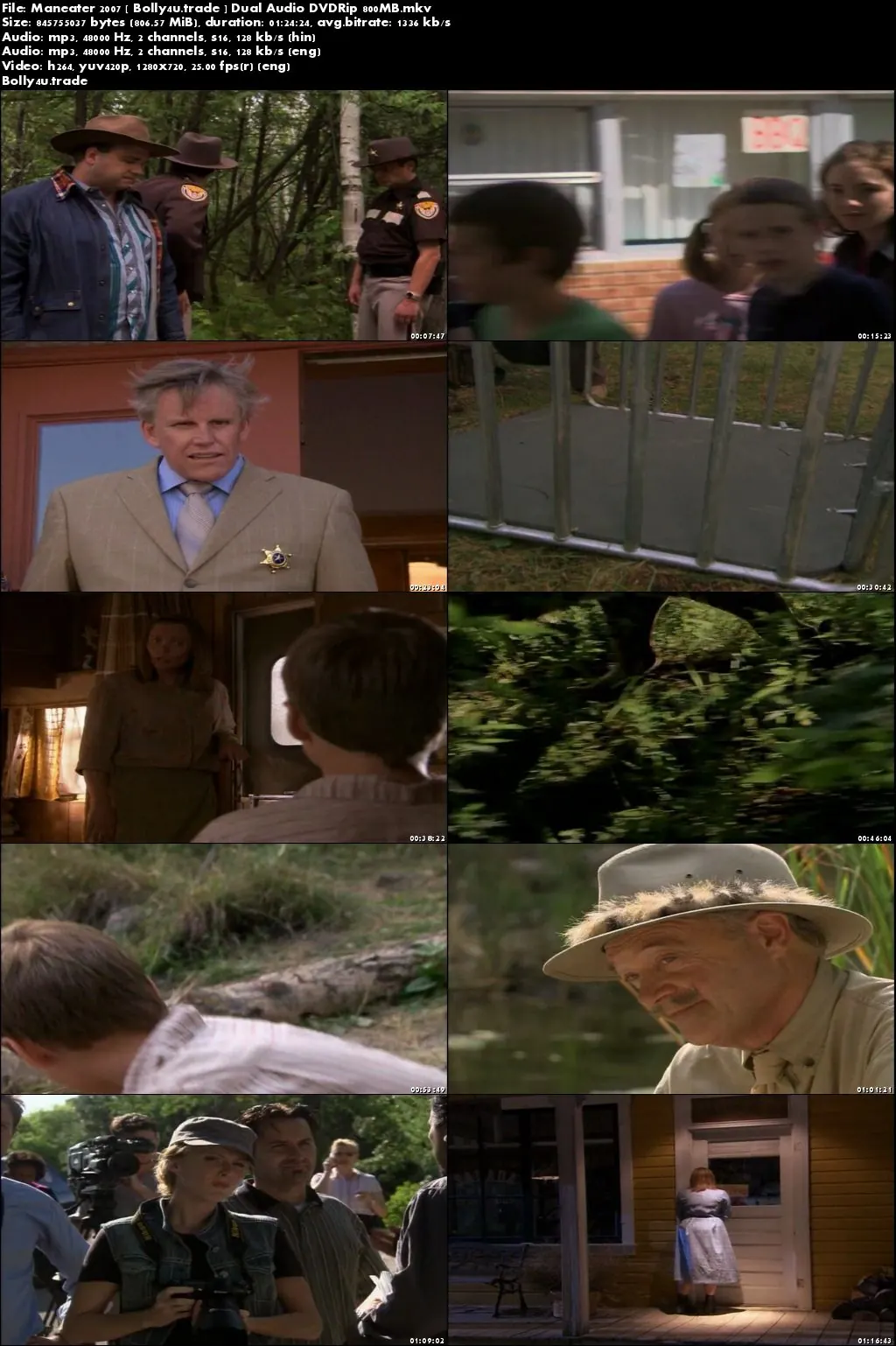 Maneater 2007 DVDRip 800MB Hindi Dual Audio 720p Download