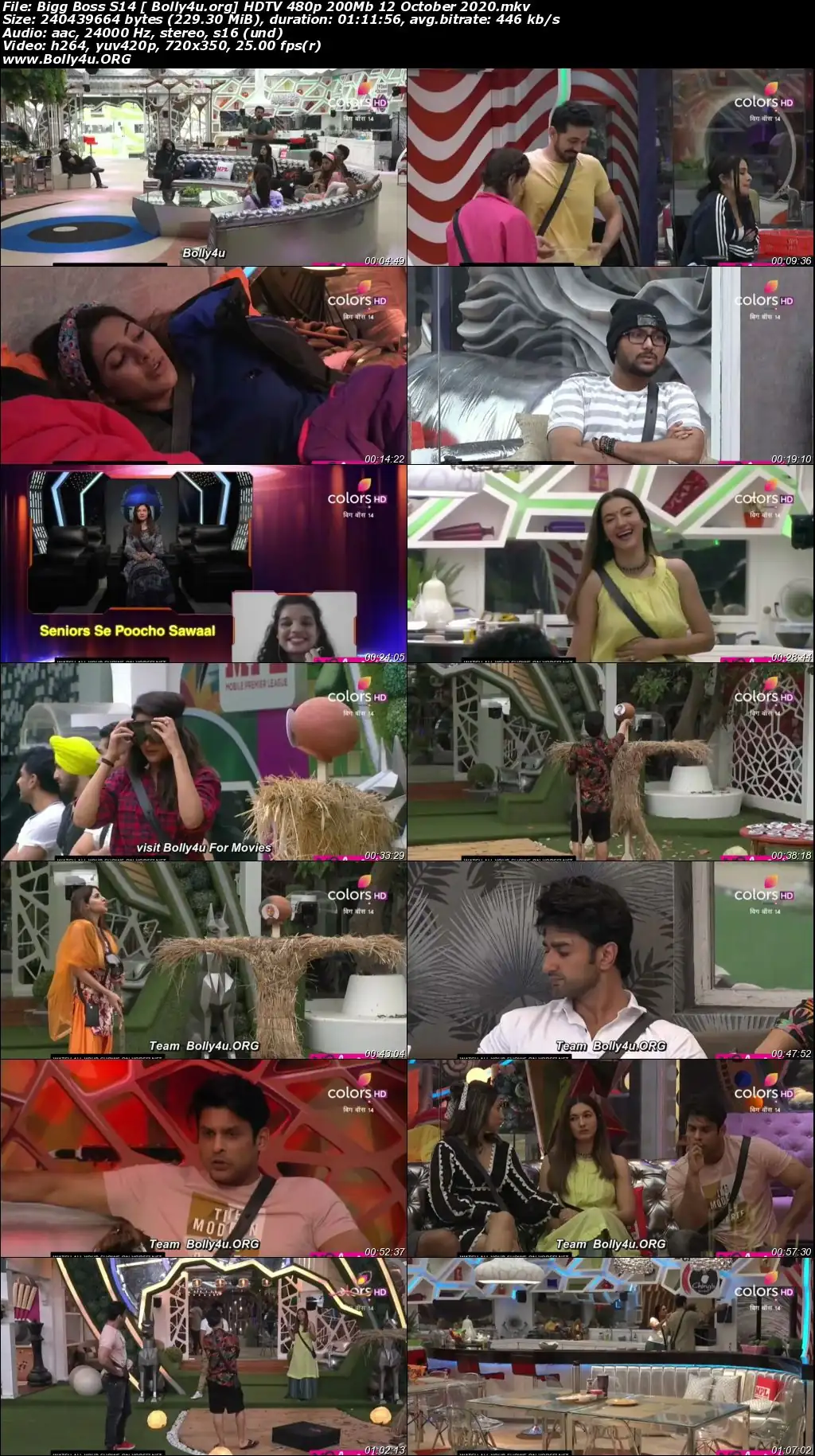 Bigg Boss S14 HDTV 480p 200Mb 12 October 2020 Download Bigg Boss S14 HDTV 480p 200Mb 12 October 2020 Download