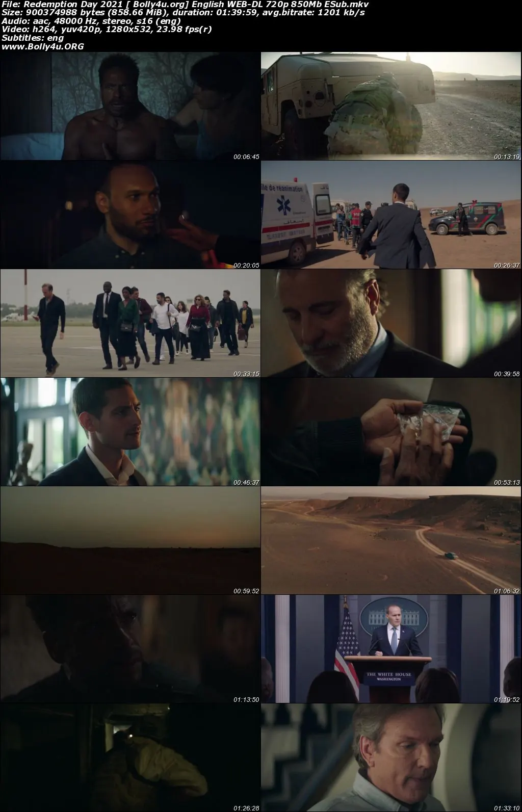 Redemption Day 2021 WEB-DL 850Mb English 720p ESub Download